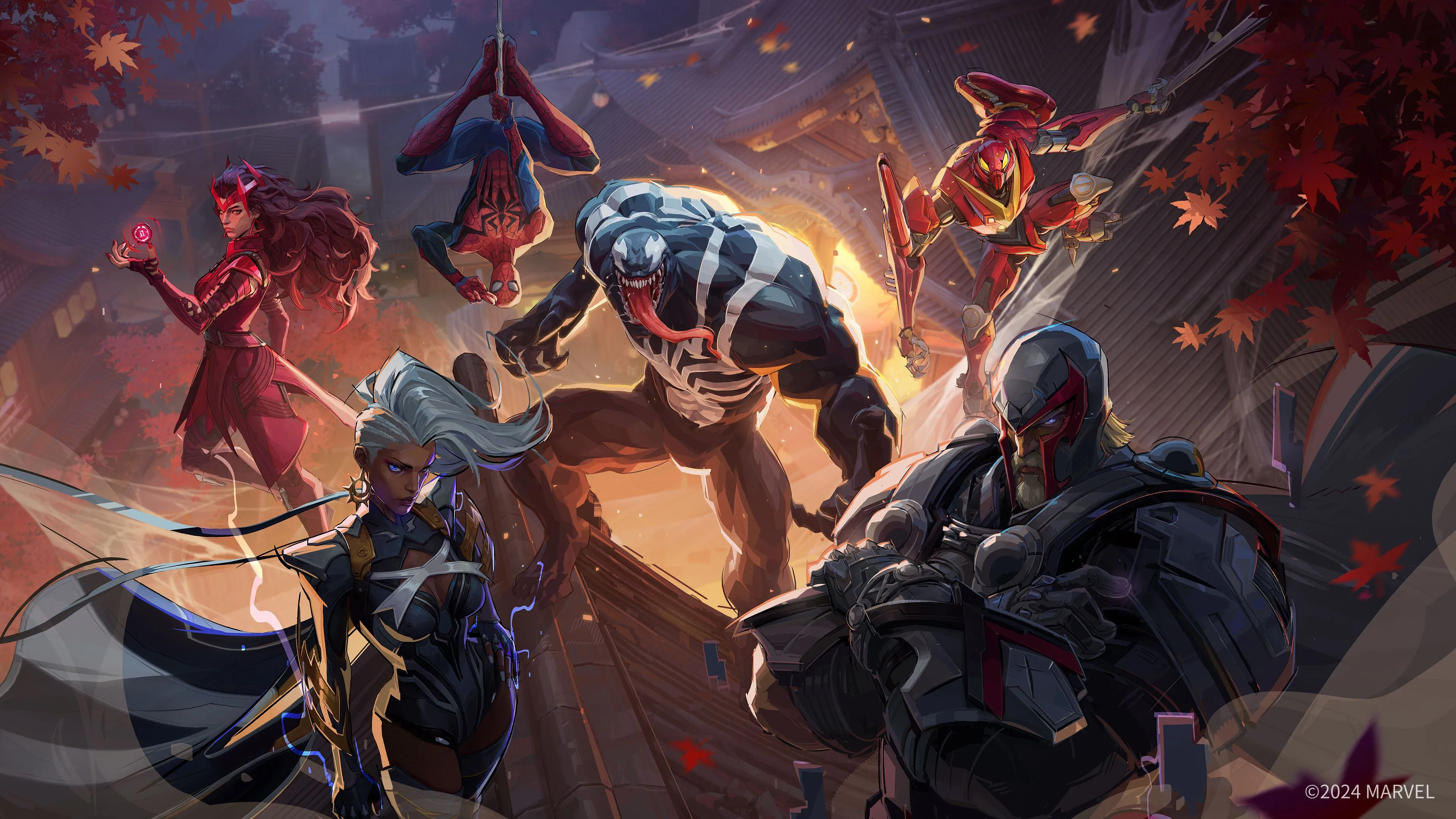 Cảnh chiến đấu mãn nhãn giữa các siêu anh hùng Marvel trong game Rivals