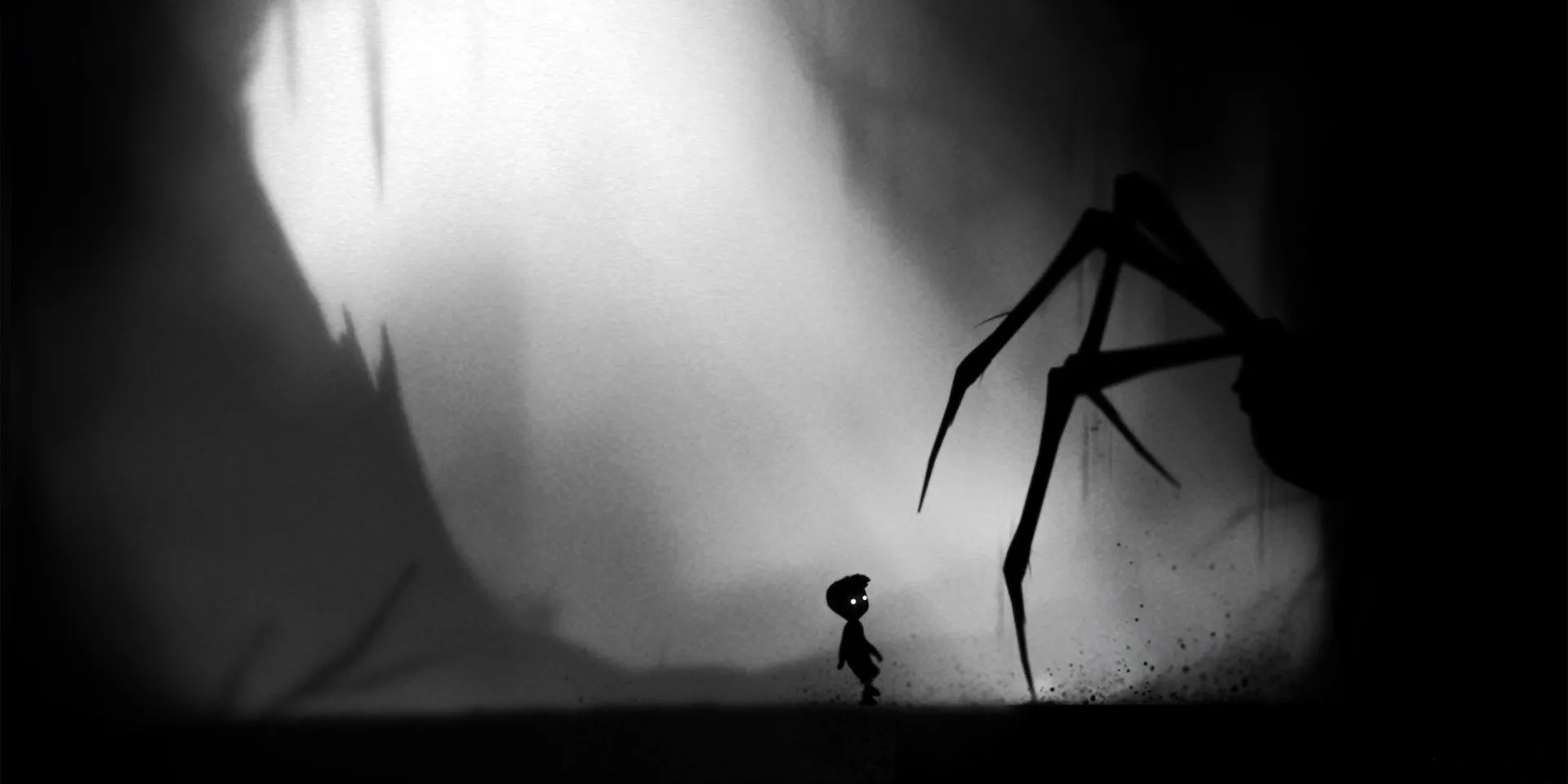 Đối đầu với con nhện trong game Limbo