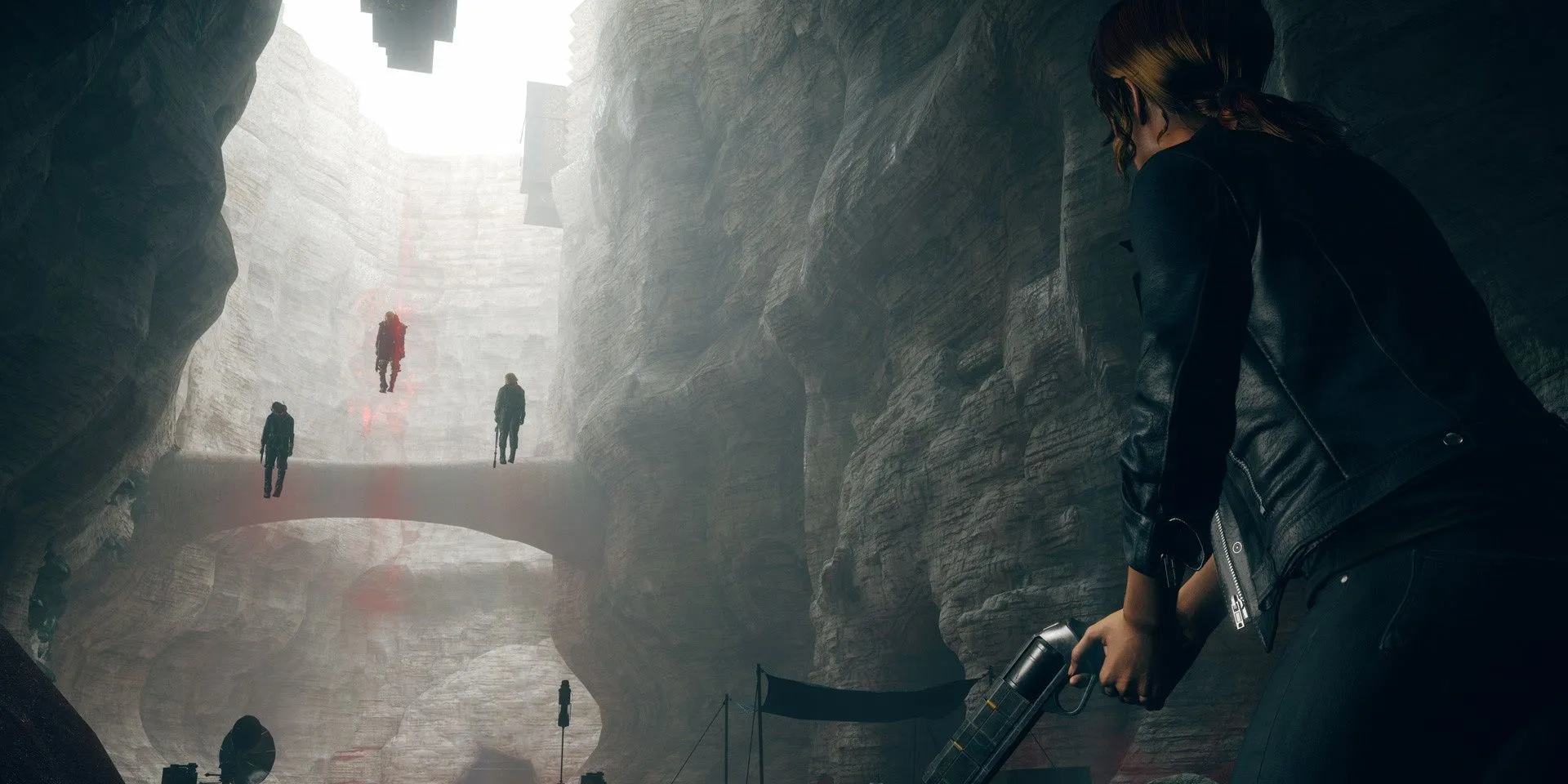 Jesse confronts Hiss infected in the quarry in Control