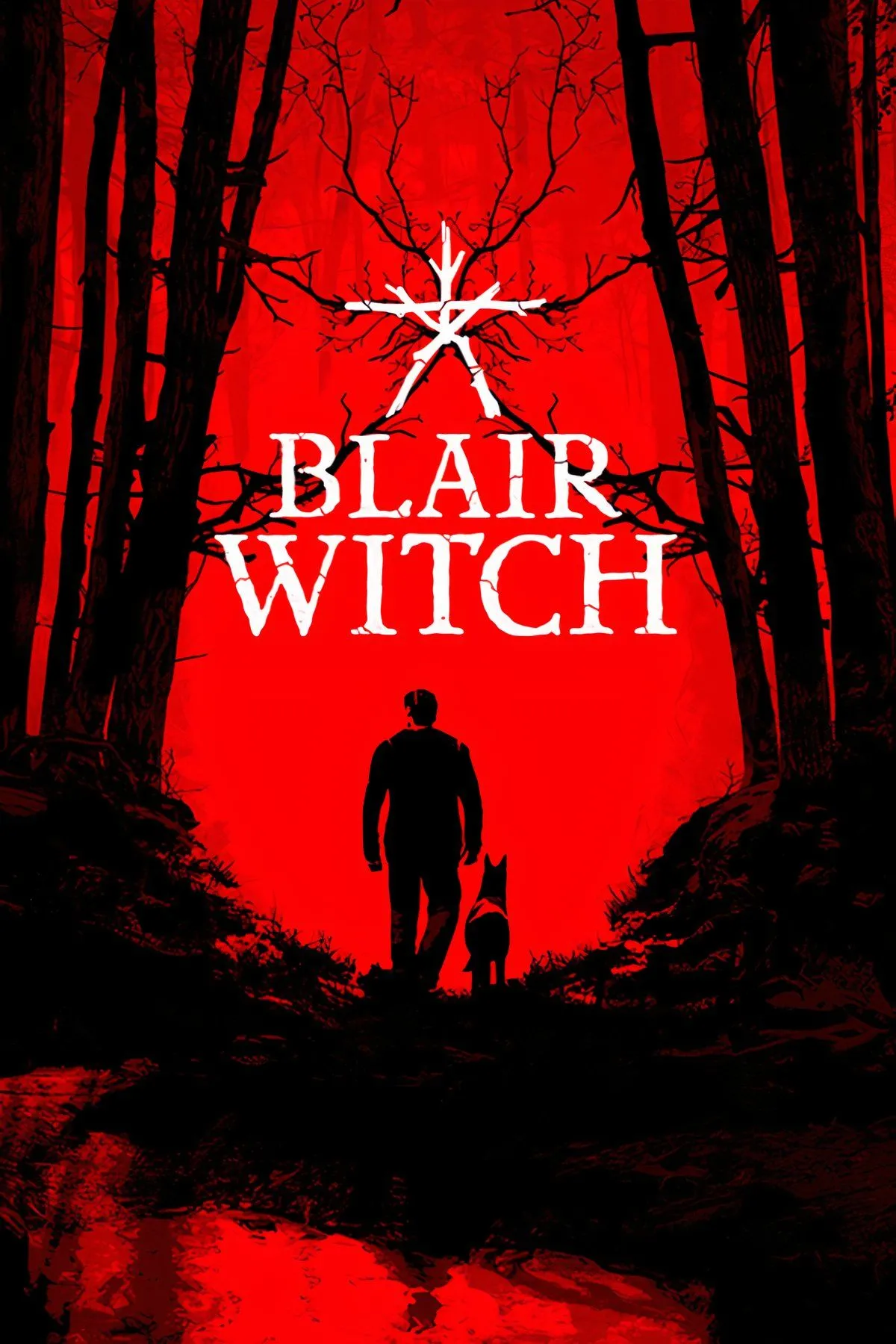 Ảnh bìa game Blair Witch với hình ảnh khu rừng Black Hills ma quái