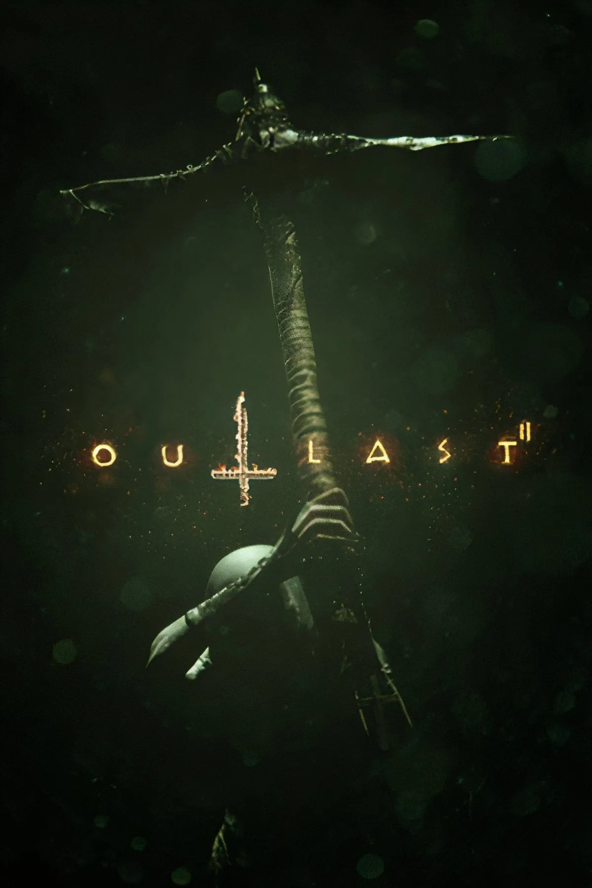 Ảnh bìa game Outlast 2 với hình ảnh Blake Langermann giữa cánh đồng ngô