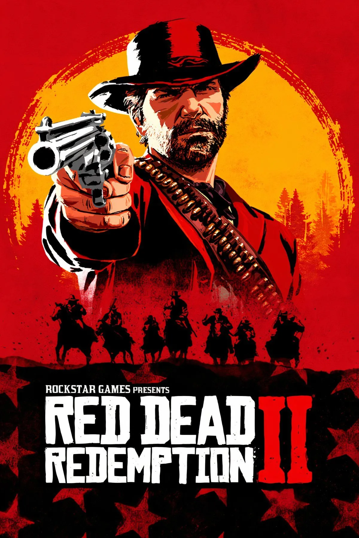Arthur Morgan cưỡi ngựa trong một khung cảnh hoang dã của Red Dead Redemption 2