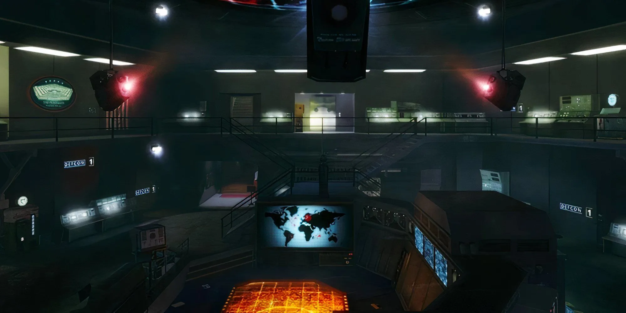 Bản đồ Five trong chế độ Zombie của Call of Duty Black Ops, lấy bối cảnh Lầu Năm Góc với các nhân vật lịch sử
