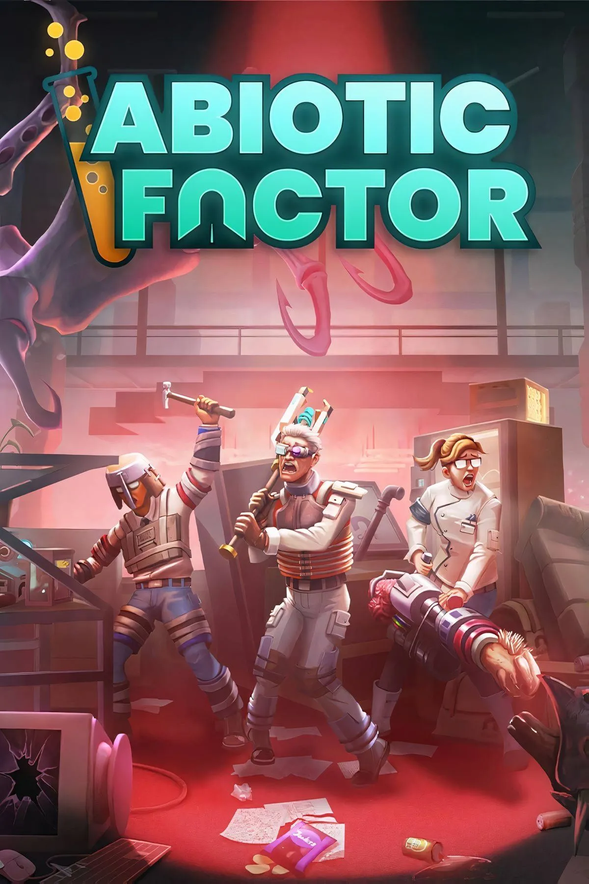 Bìa game Abiotic Factor, tựa game sinh tồn co-op độc đáo trên PS5.
