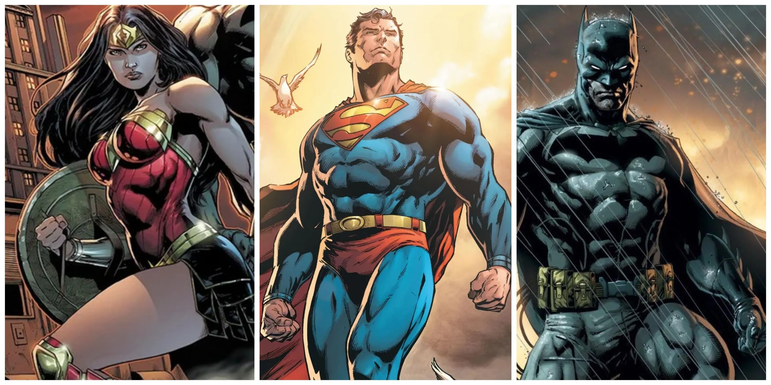 Bộ ba siêu anh hùng biểu tượng của DC Comics: Batman, Superman và Wonder Woman