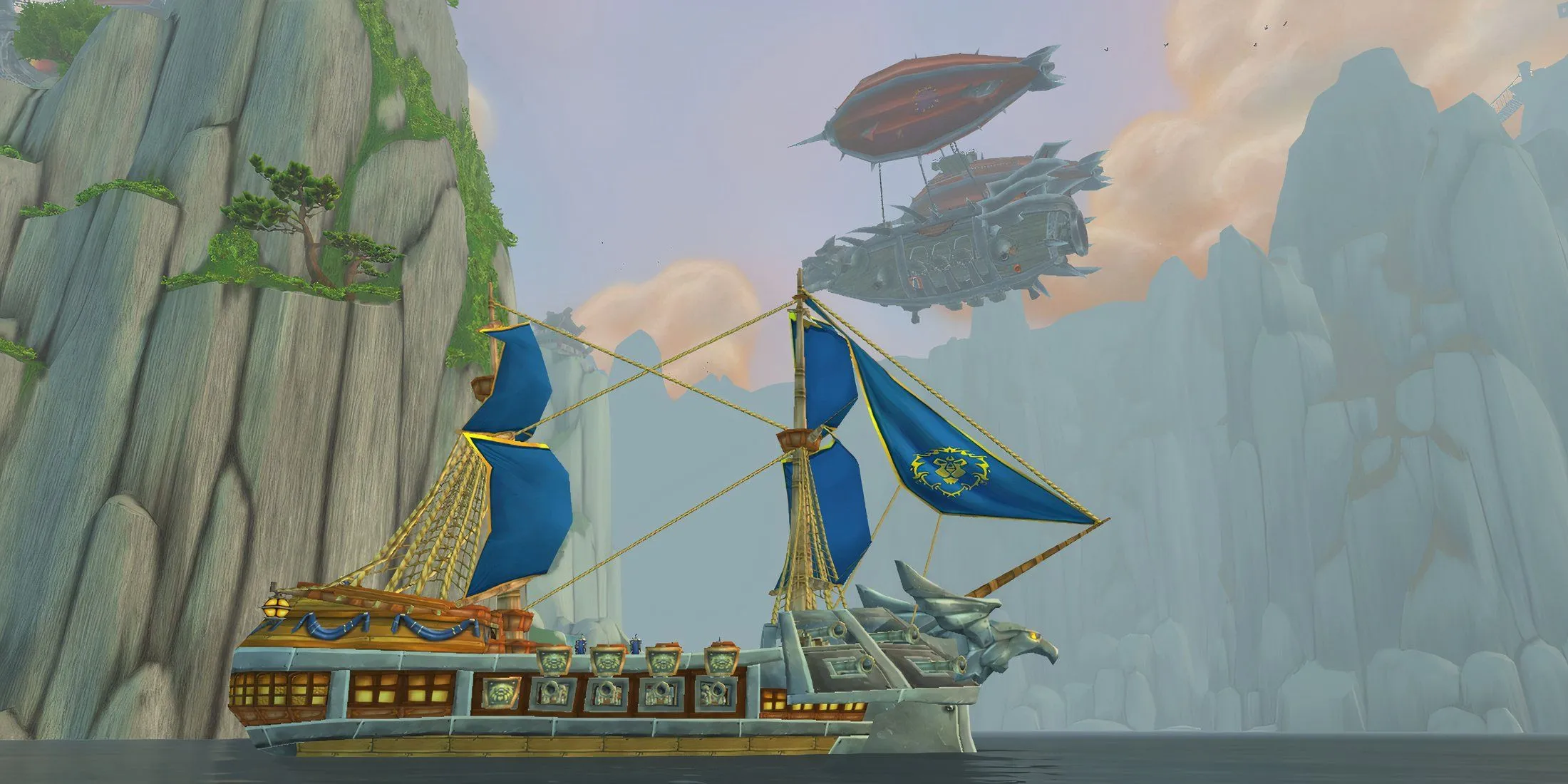 Cảnh chiến tranh giữa phe Horde và Alliance tại Pandaria trong bản mở rộng WoW Mists of Pandaria