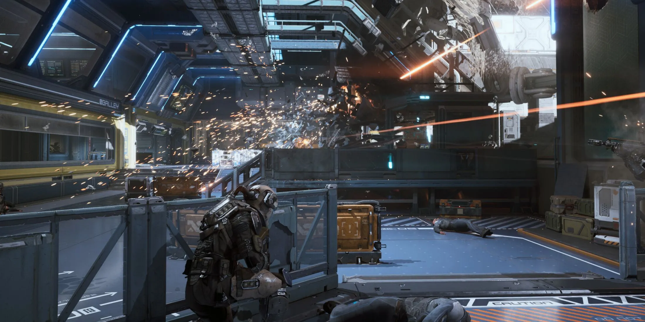 Cảnh gameplay The Expanse Osiris Reborn với nhân vật và môi trường không gian ấn tượng