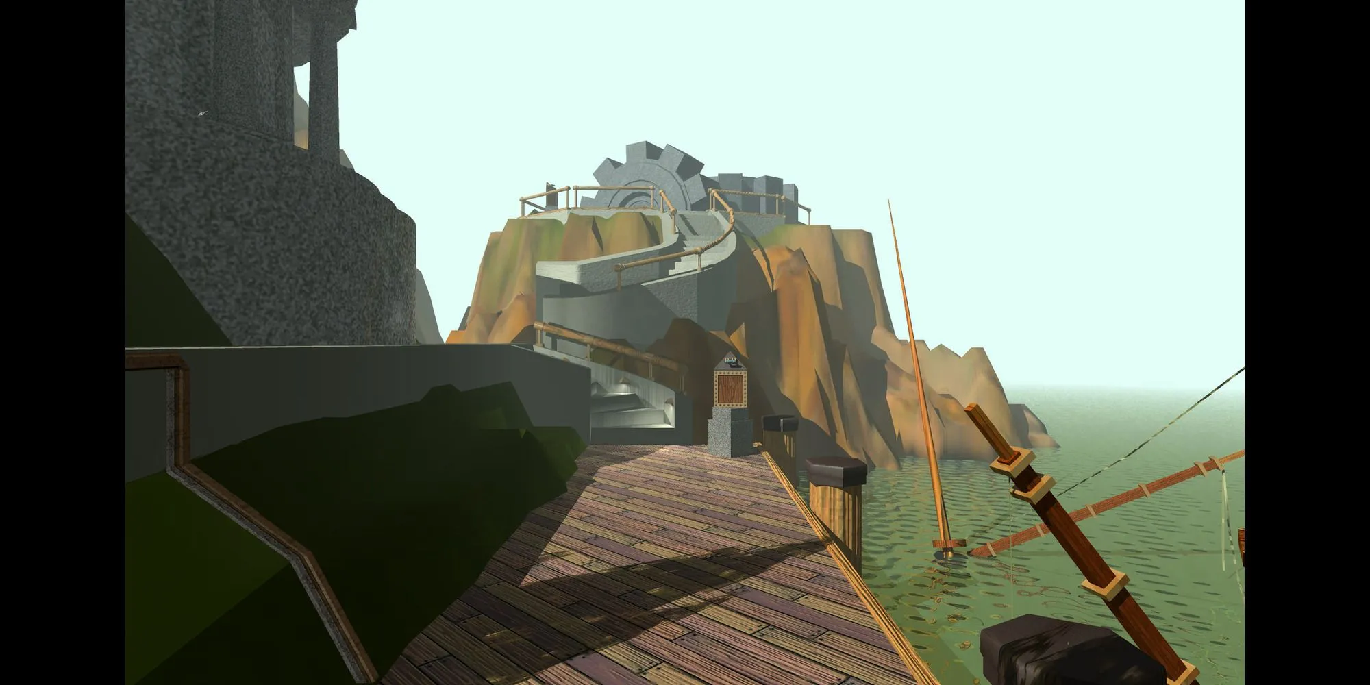 Cảnh quan kỳ lạ và đẹp mắt trong game giải đố Myst