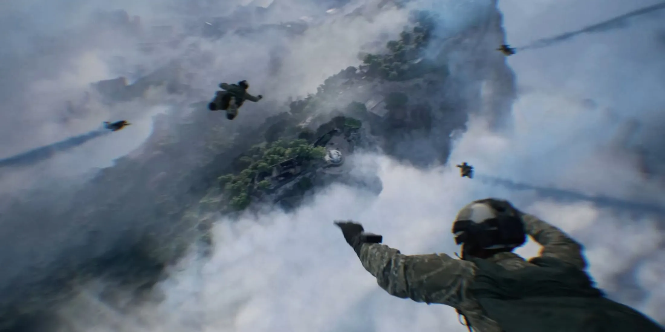 Cảnh quay ấn tượng từ trailer Battlefield 6, hé lộ đồ họa đỉnh cao và bối cảnh chiến tranh tương lai, minh họa lý do game chỉ dành cho console next-gen.