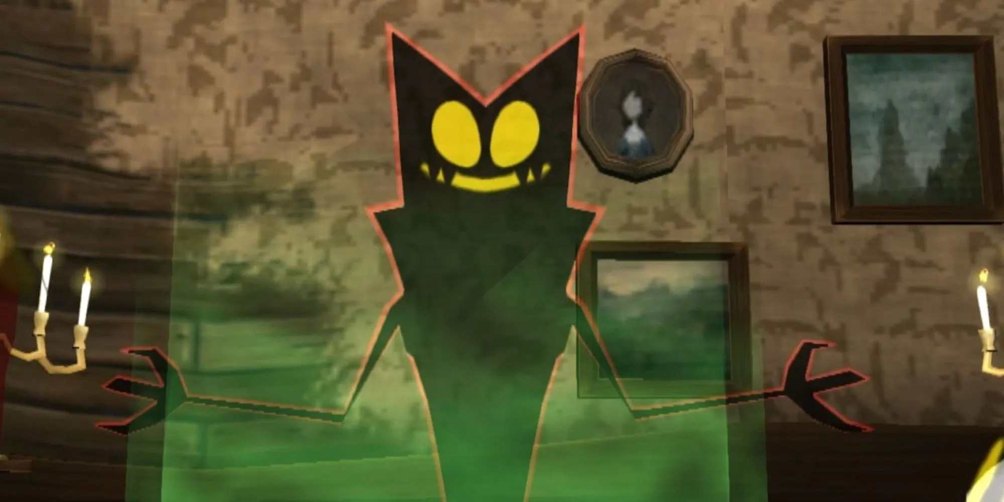 Cảnh trong game JRPG Okage Shadow King với phong cách đồ họa độc đáo trên PS2
