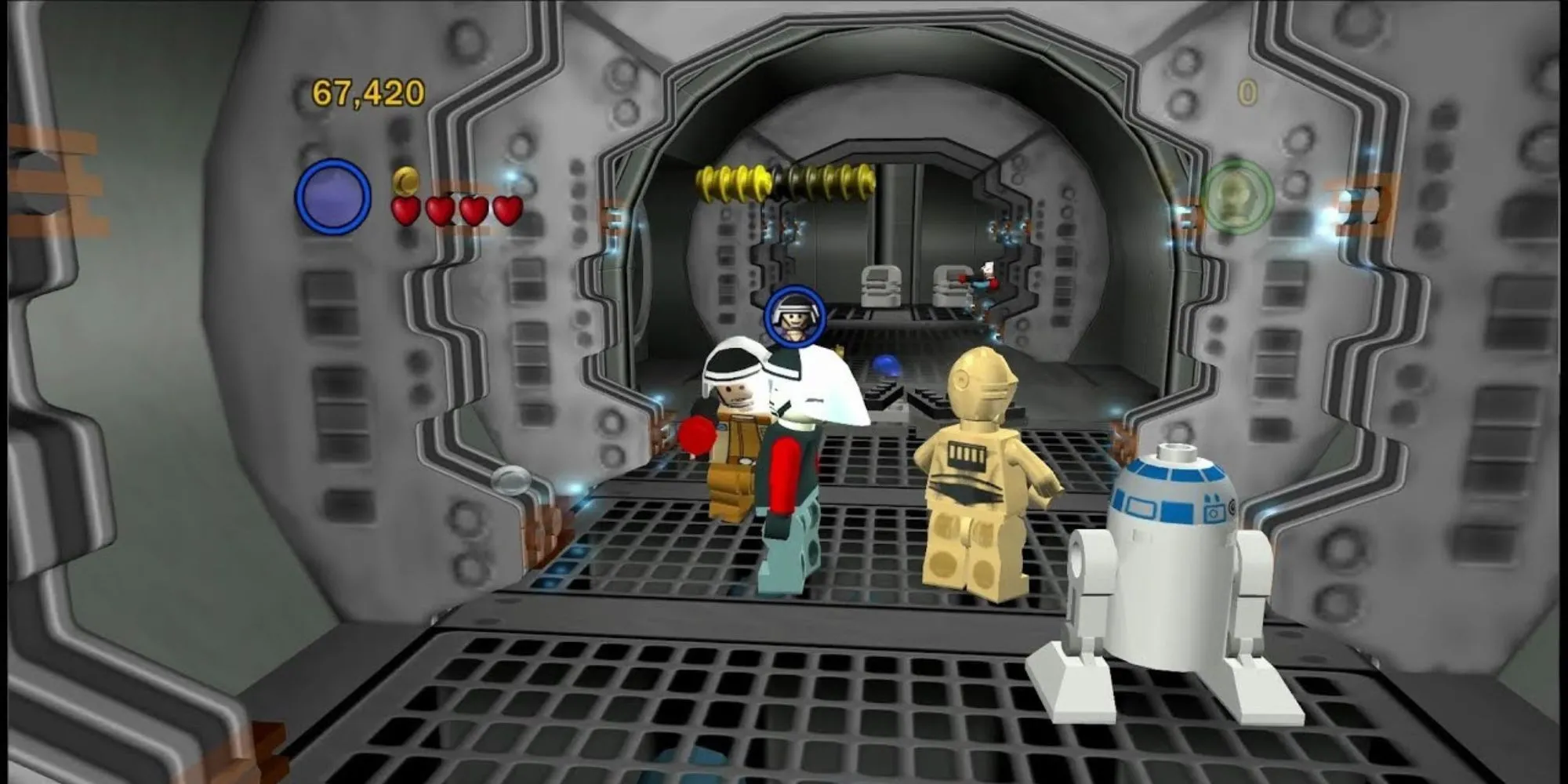 Cảnh trong game phiêu lưu hành động Lego Star Wars II: The Original Trilogy trên PS2