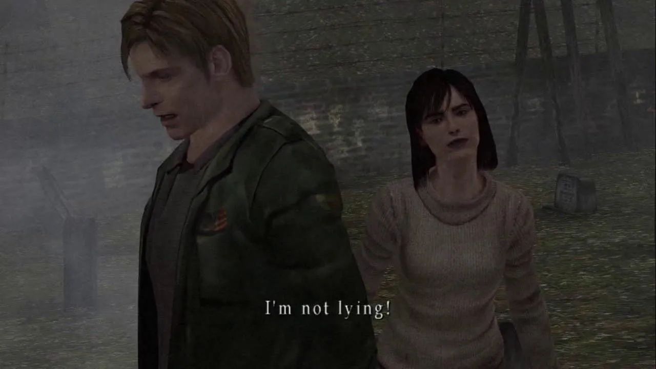 Cảnh trong Silent Hill 2 hiển thị môi trường thành phố hoang vắng