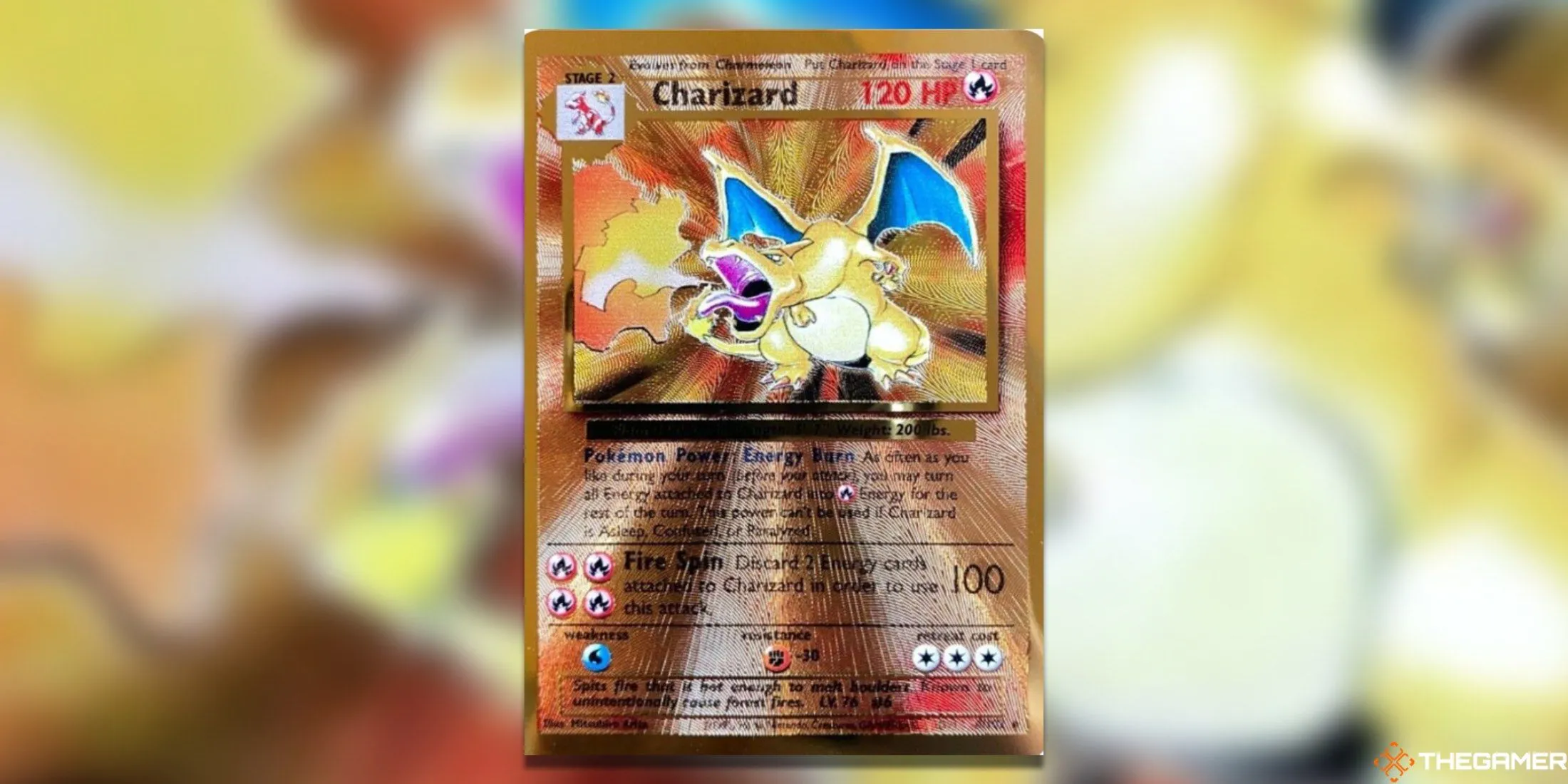 Charizard kim loại từ bộ Celebrations, thẻ bài Pokemon TCG kim loại giá trị nhất