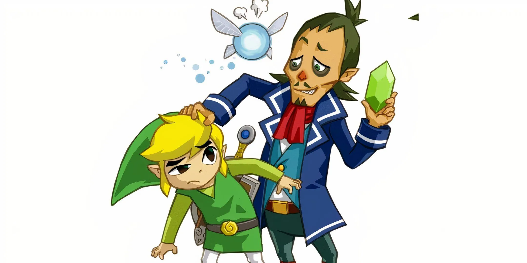 Ciela, Linebeck và Link trong cuộc phiêu lưu ở The Legend of Zelda: Phantom Hourglass
