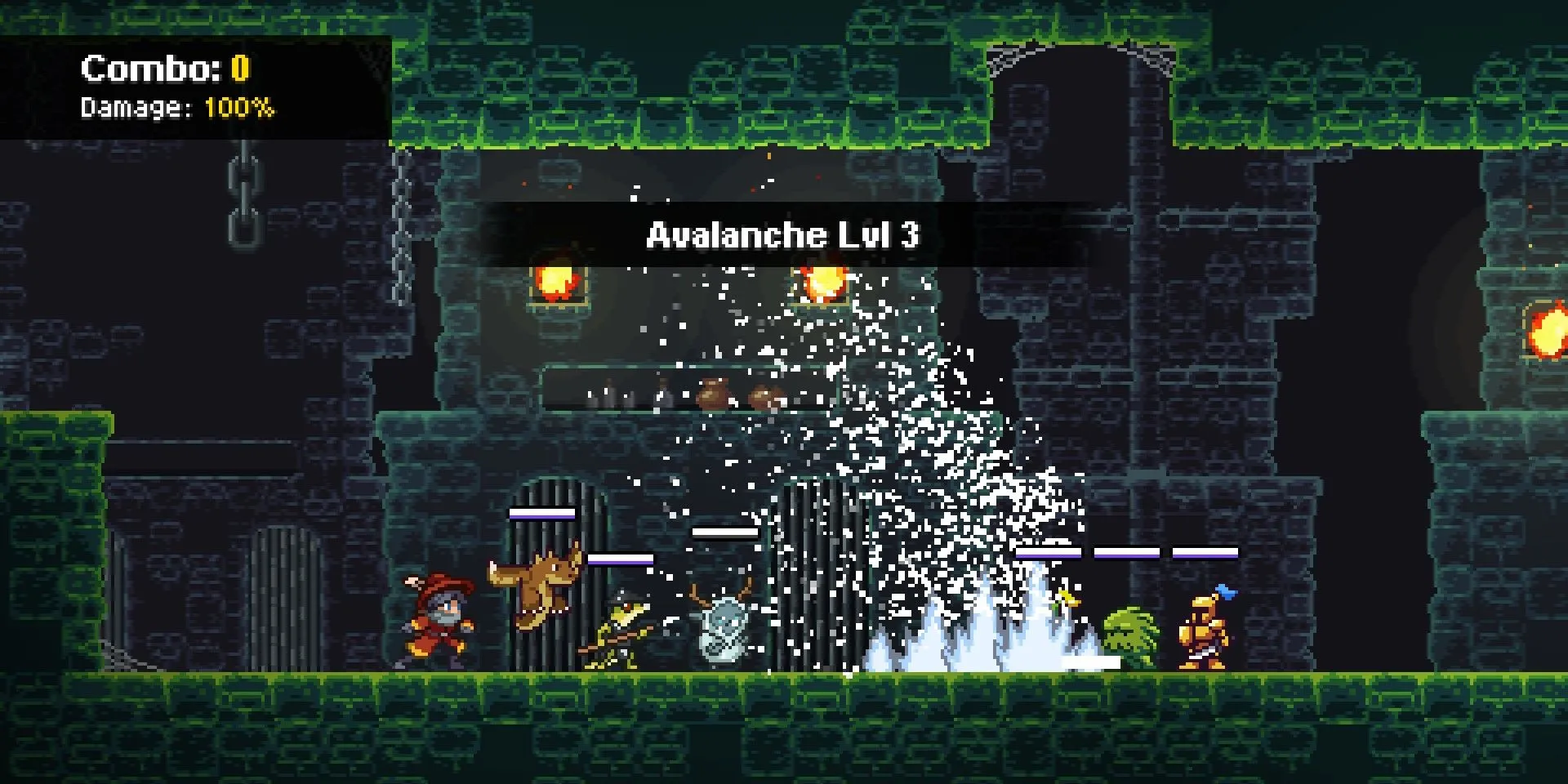 Gameplay chiến đấu theo lượt 3v3 trong Monster Sanctuary