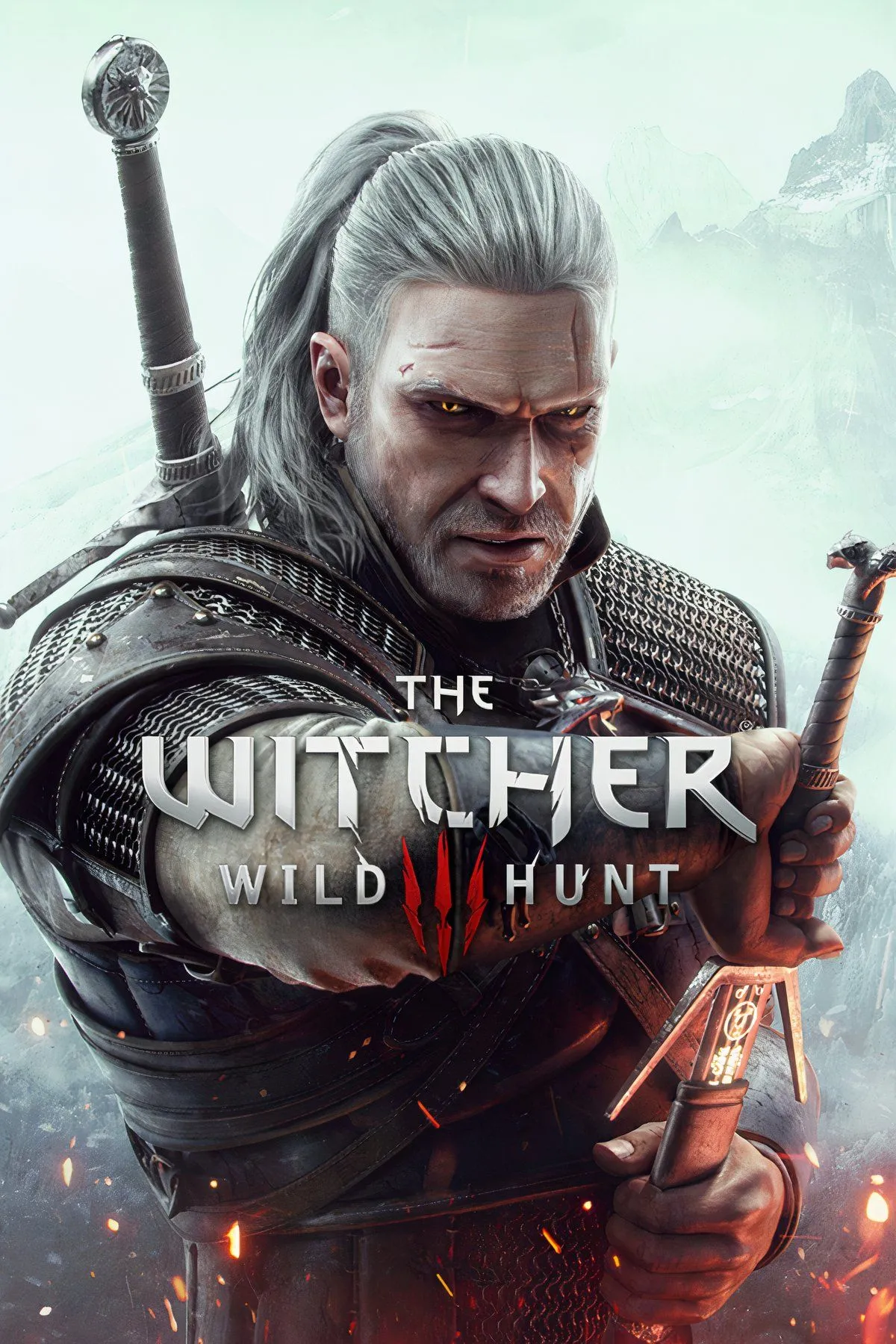 Geralt of Rivia cưỡi ngựa Roach giữa khung cảnh rộng lớn của The Witcher 3, minh họa vẻ đẹp của thế giới mở
