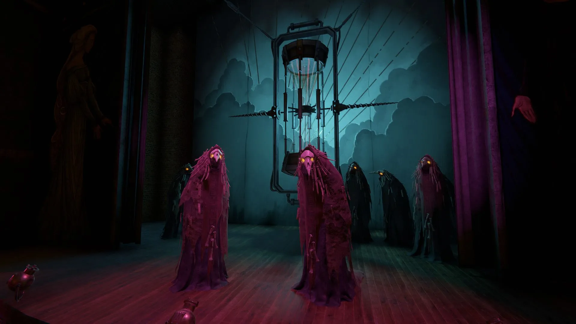 Góc nhìn cận cảnh trong game Pathologic 2 thể hiện không khí u ám
