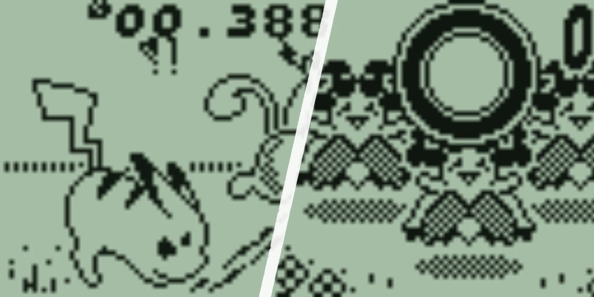 Hai minigame được chơi trên máy Pokémon Mini của Nintendo