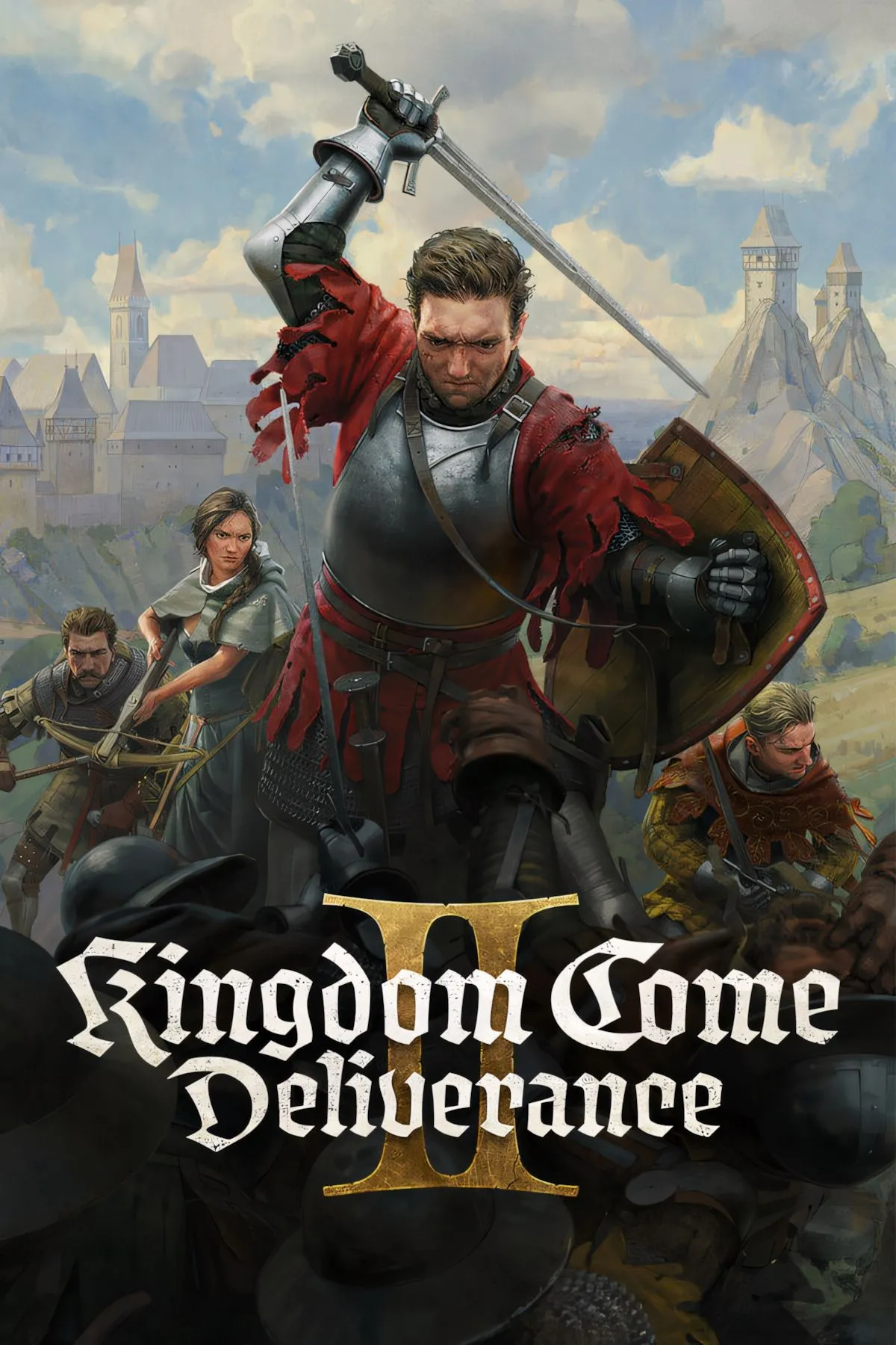 Henry của Kingdom Come: Deliverance 2 trong trang phục hiệp sĩ trung cổ