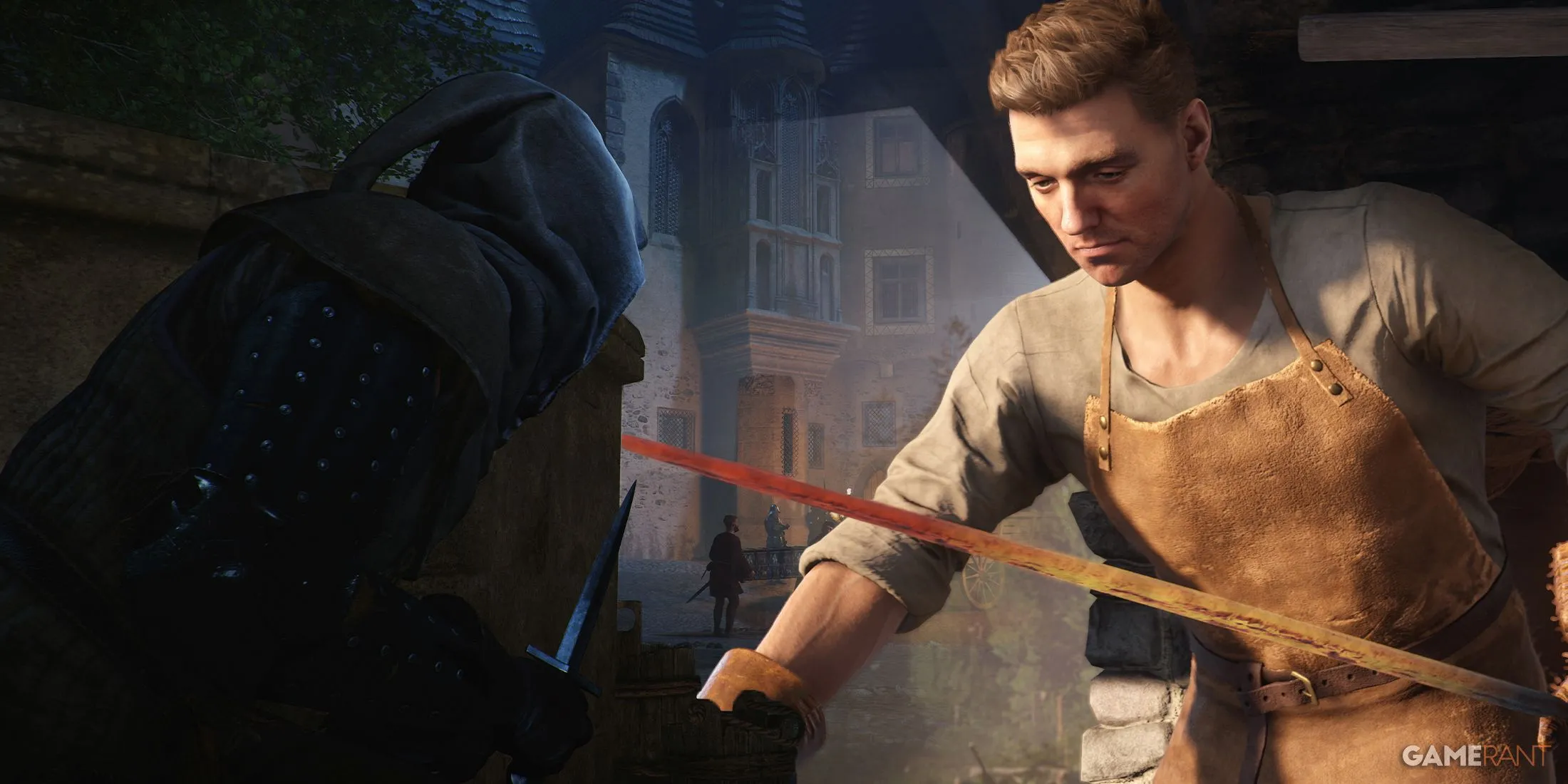 Henry đứng trước một công trình dang dở, gợi ý về gameplay xây dựng trong Kingdom Come Deliverance 2 Legacy of the Forge DLC