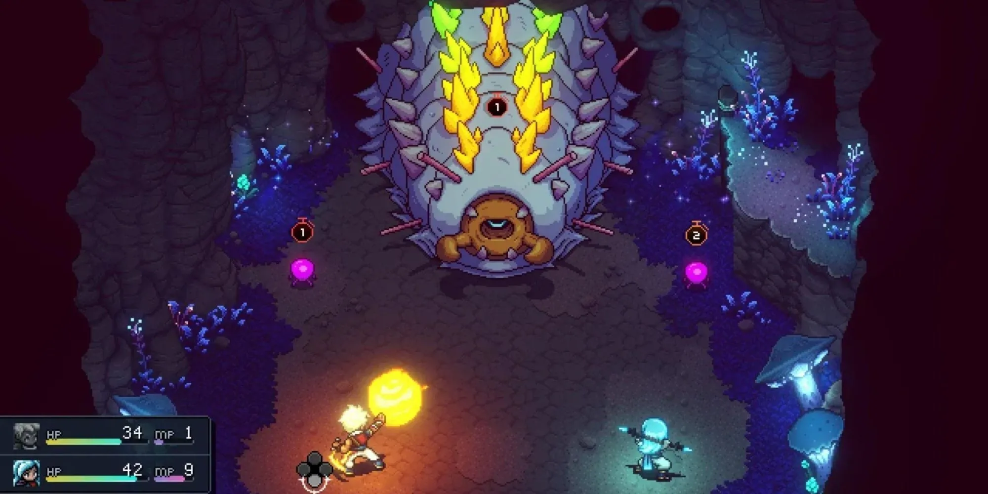 Hình ảnh gameplay game RPG Sea of Stars lấy cảm hứng từ Chrono Trigger