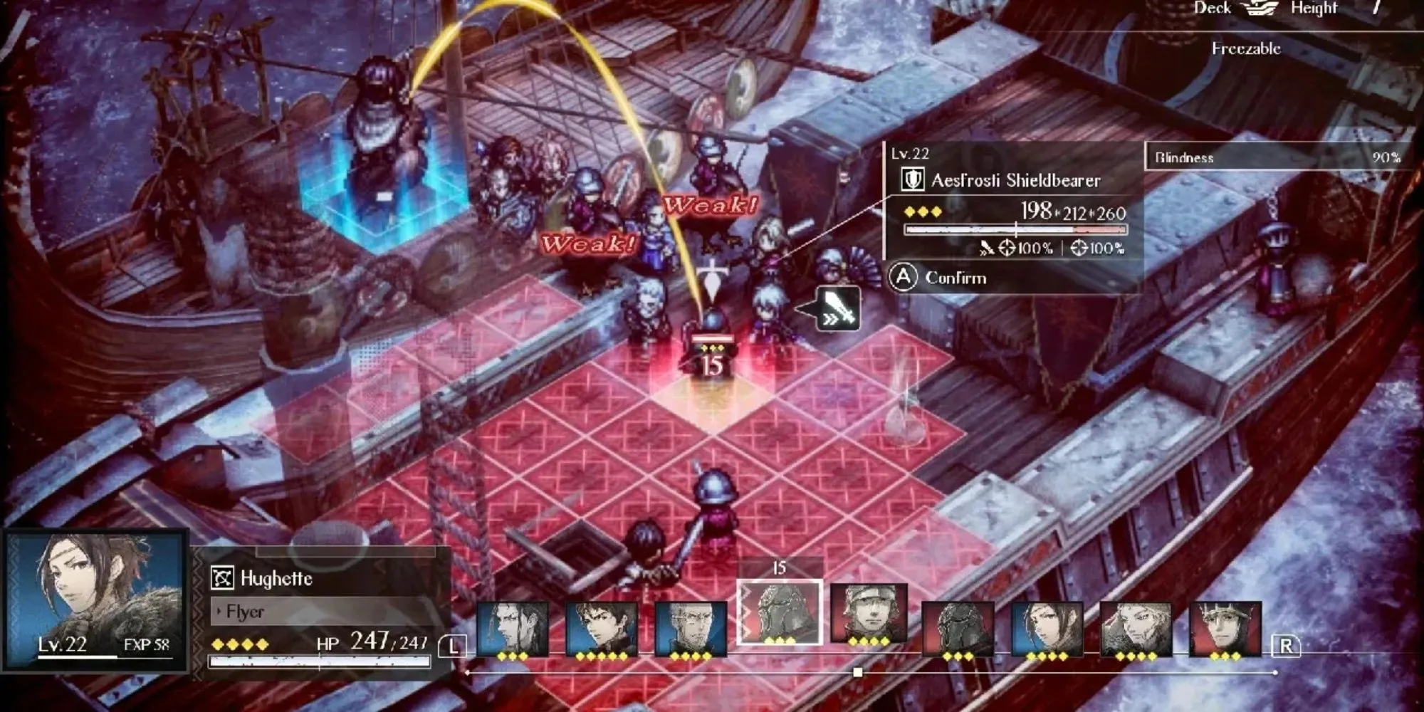 Hình ảnh gameplay hoặc art của game chiến thuật RPG Triangle Strategy
