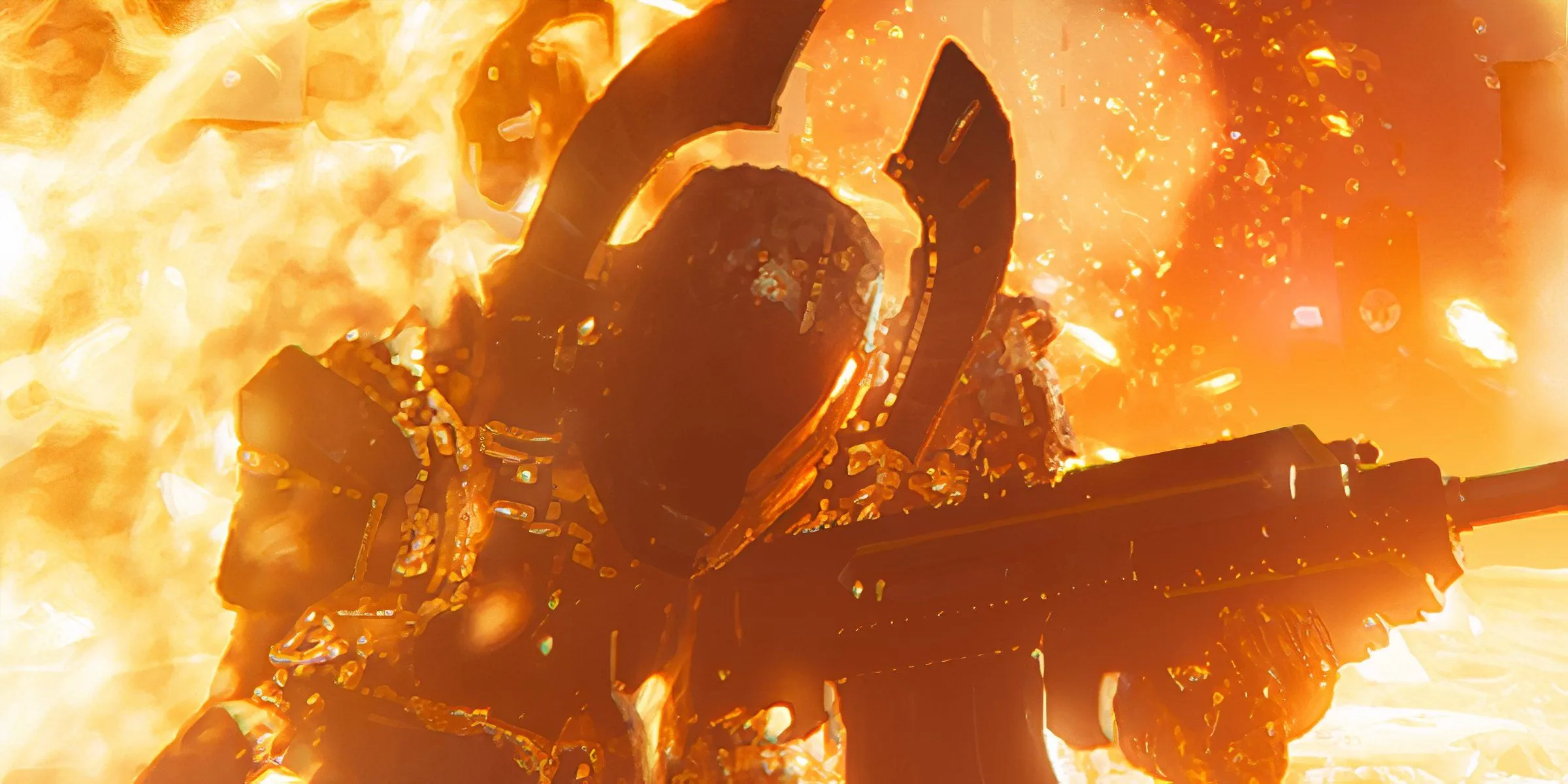 Hình ảnh Lực lượng Incineration Corps từ phe Automatons trong Helldivers 2