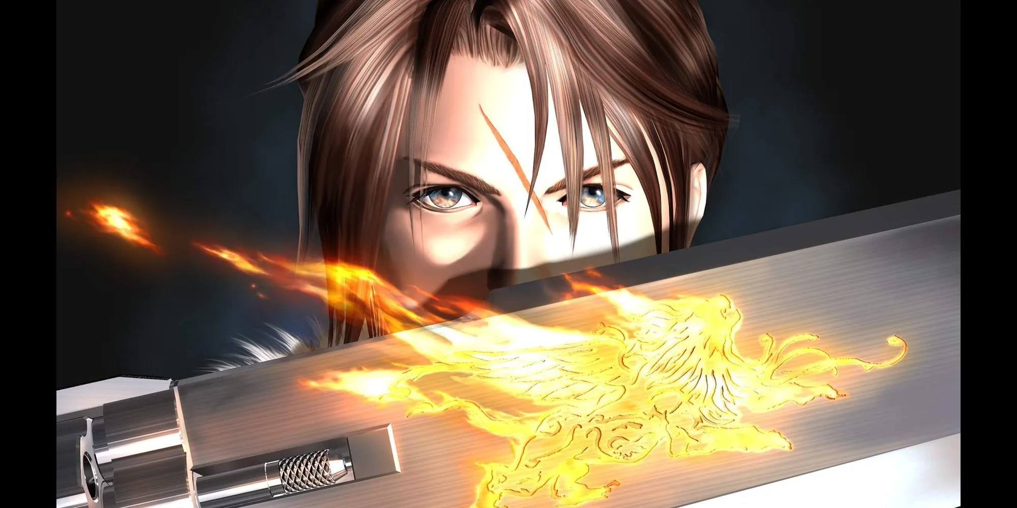 Hình ảnh nhân vật Squall Leonhart, người hùng của Final Fantasy VIII