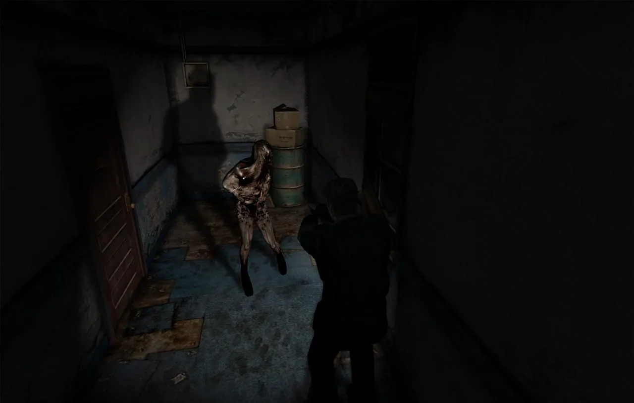 Hình ảnh quái vật Pyramid Head biểu tượng của Silent Hill 2
