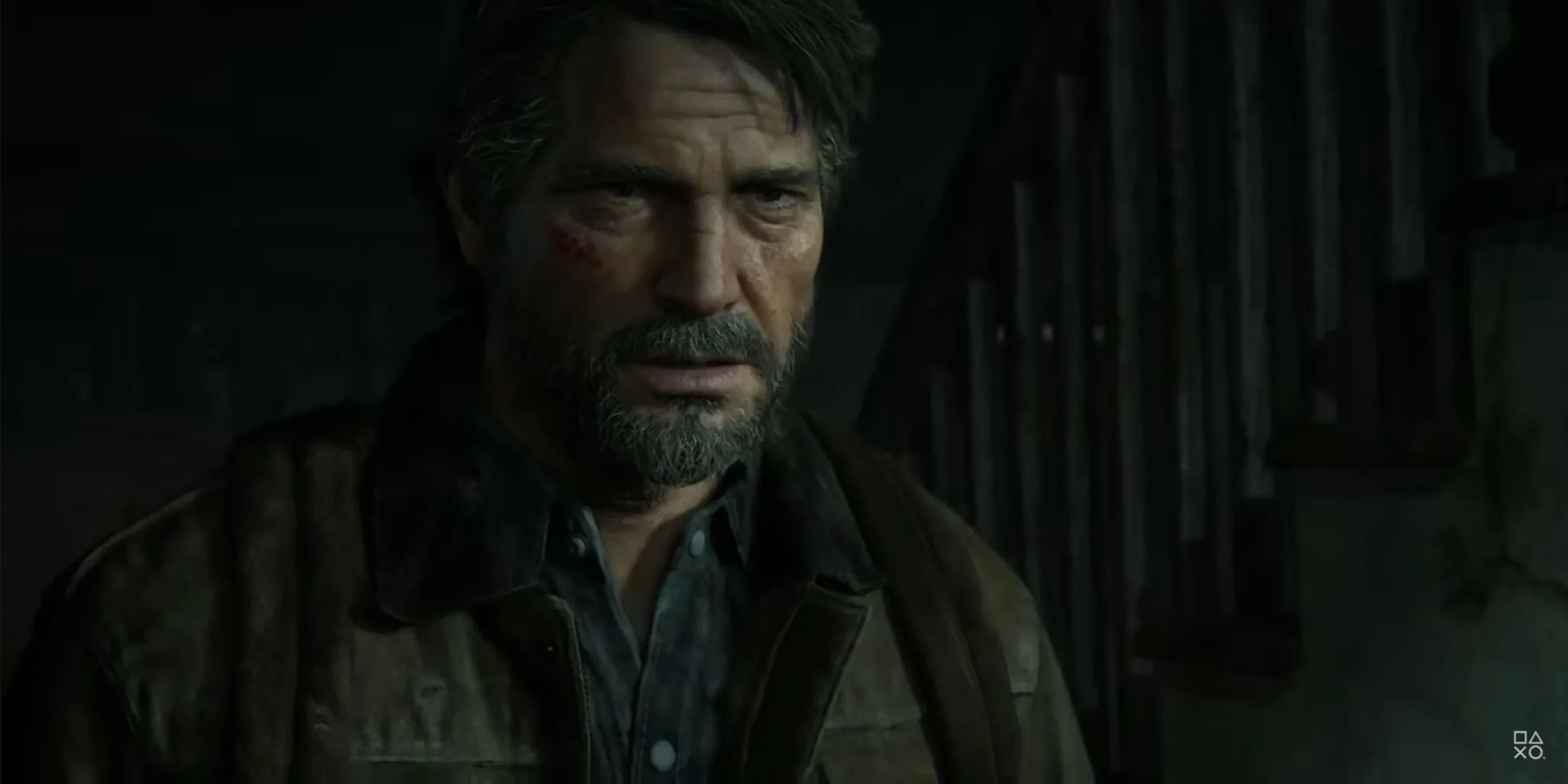 Joel trong bối cảnh Seattle, một phân cảnh có thể trải nghiệm theo trình tự thời gian trong The Last of Us Phần 2