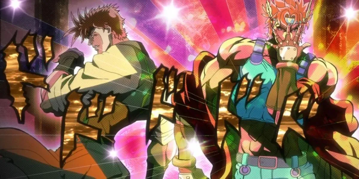 Joseph Joestar và Caesar Zeppeli trong JoJo's Bizarre Adventure, biểu tượng của tình bạn và sức mạnh.
