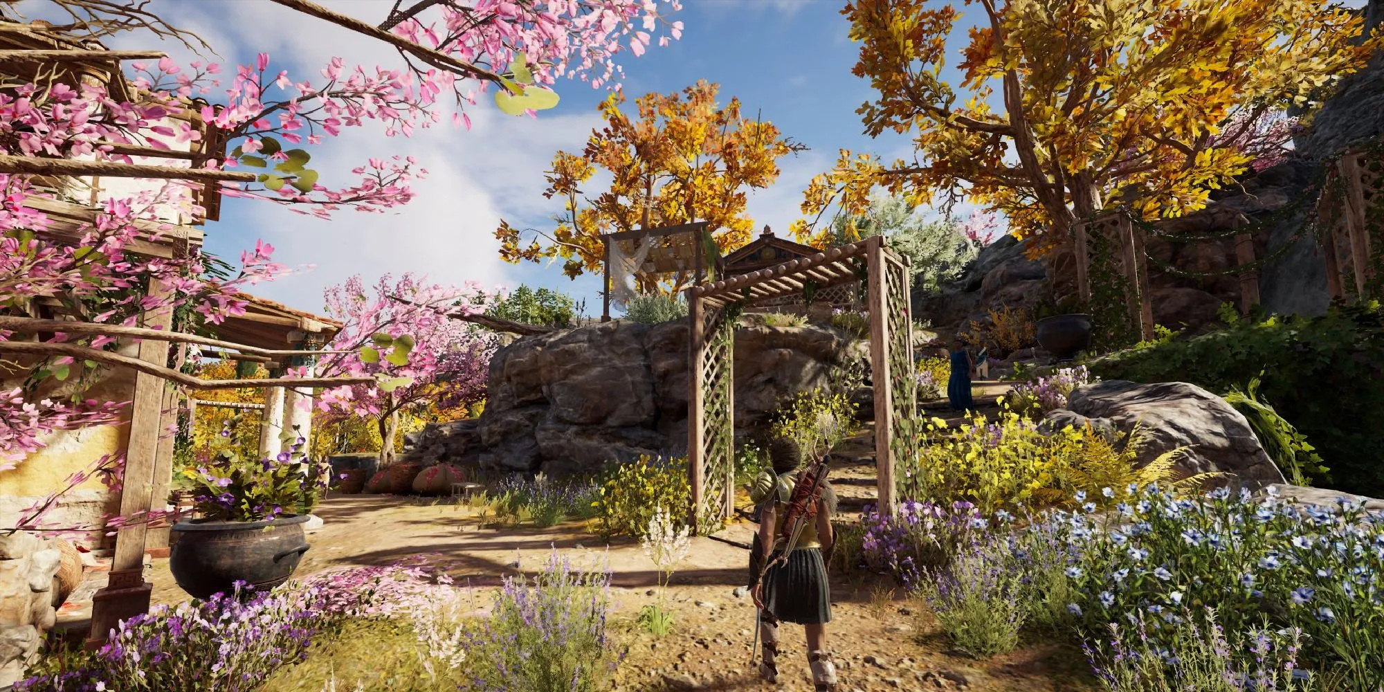 Kassandra bước vào Lalaia trong Assassin