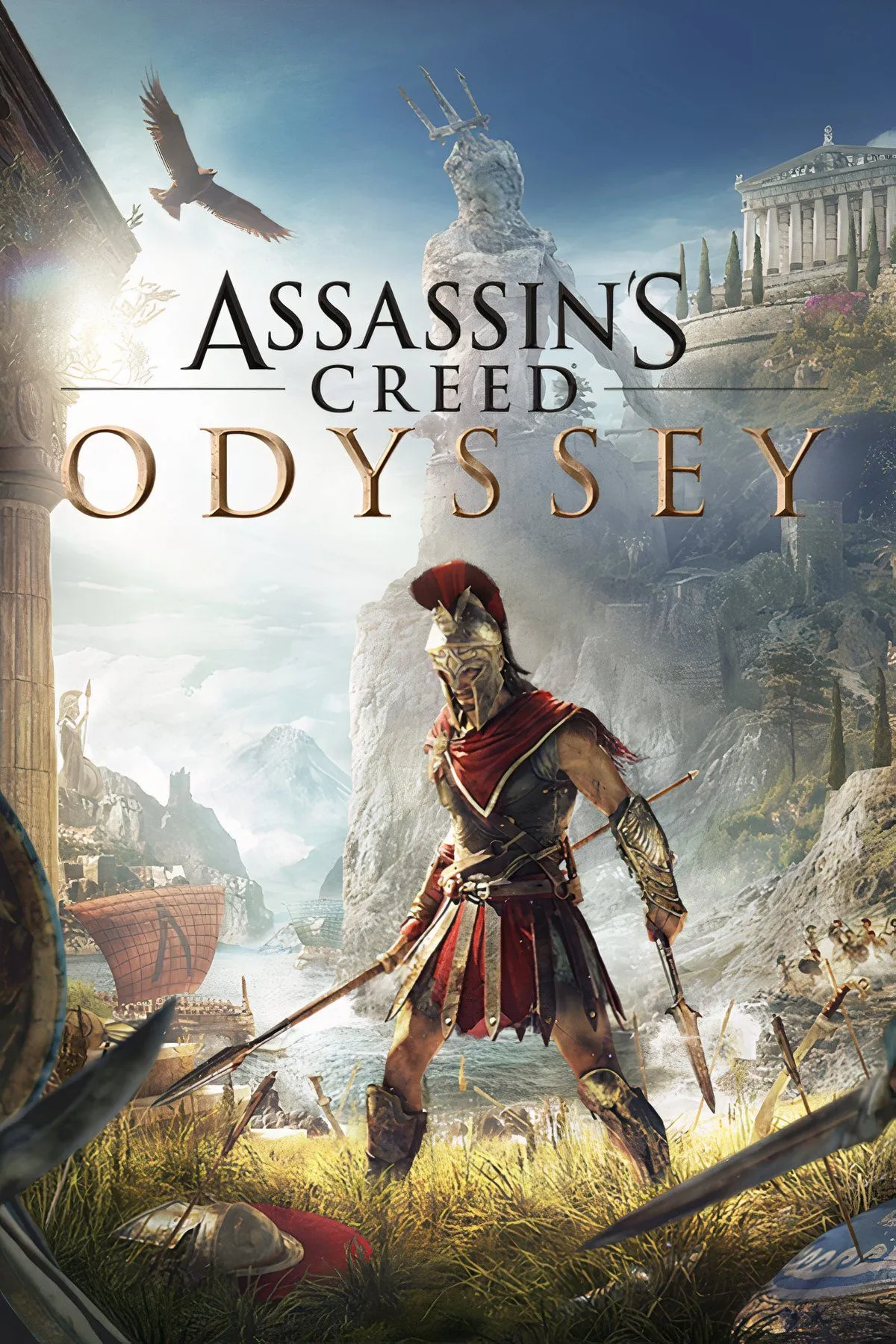 Kassandra, nhân vật chính của Assassin's Creed Odyssey, đứng trước khung cảnh Hy Lạp cổ đại