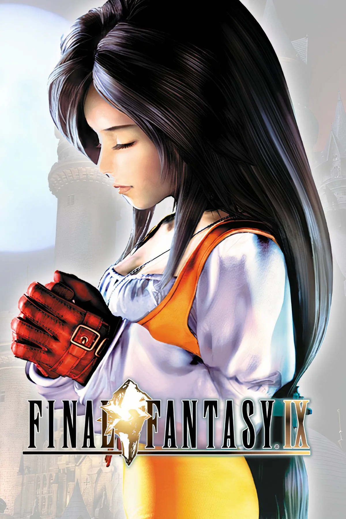 Lâu đài và thành phố Alexandria trong Final Fantasy 9, với đồ họa pre-rendered tinh xảo