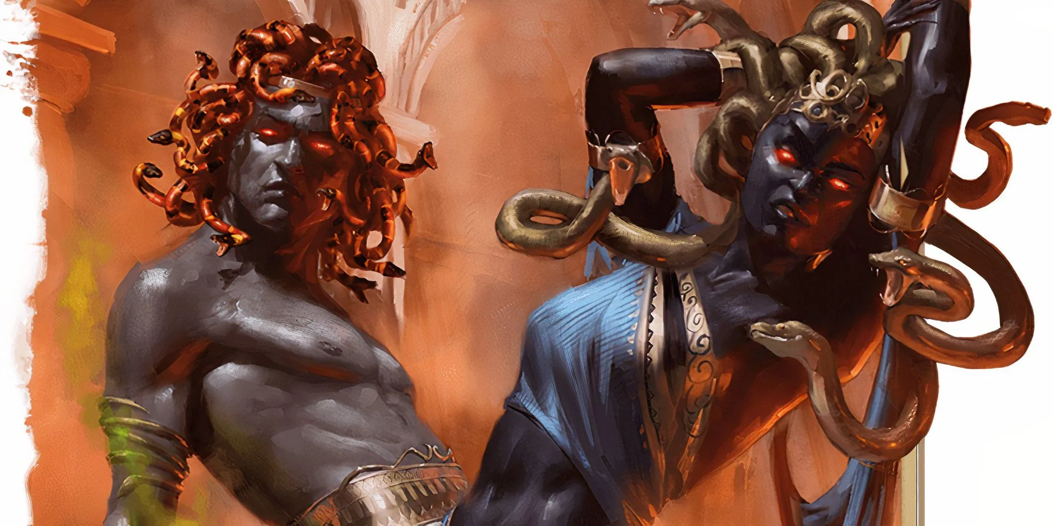 Medusa D&amp;D với mái tóc rắn đặc trưng trong game Dungeons &amp; Dragons