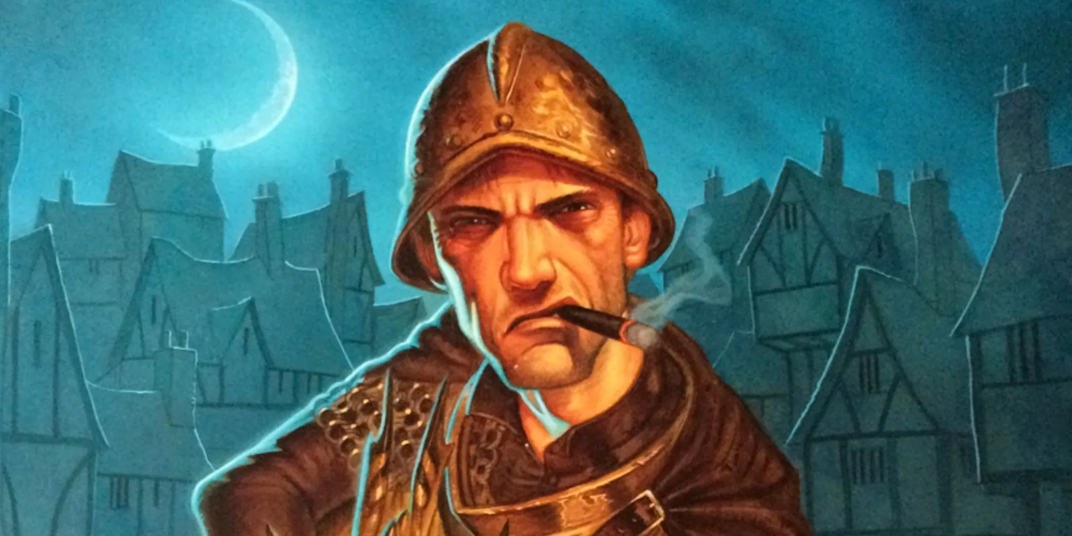 Minh họa Discworld của Paul Kidby, tái hiện không khí nhộn nhịp của thành phố Ankh-Morpork
