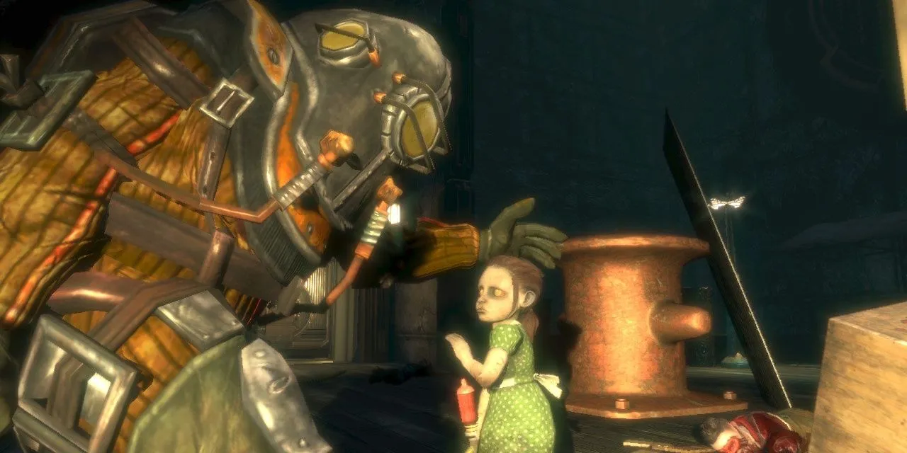 Một Rosie Big Daddy với Little Sister trong BioShock