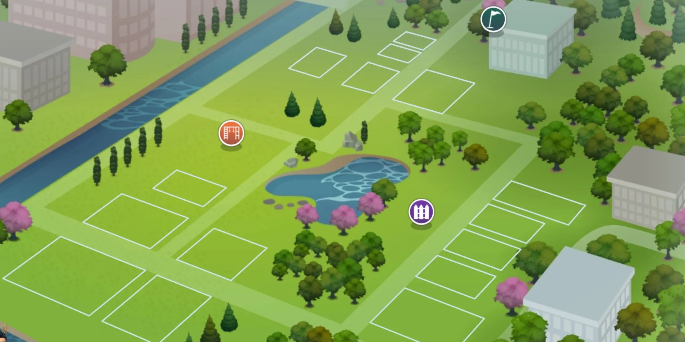 Newcrest, thế giới trống hoàn toàn trong The Sims 4, cho phép người chơi tự do xây dựng