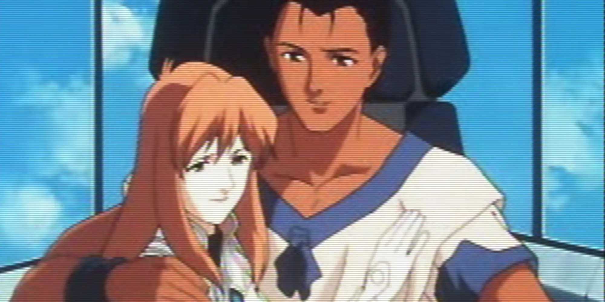 Nhân vật Fei và Elly từ game Xenogears, minh họa phong cách nghệ thuật độc đáo