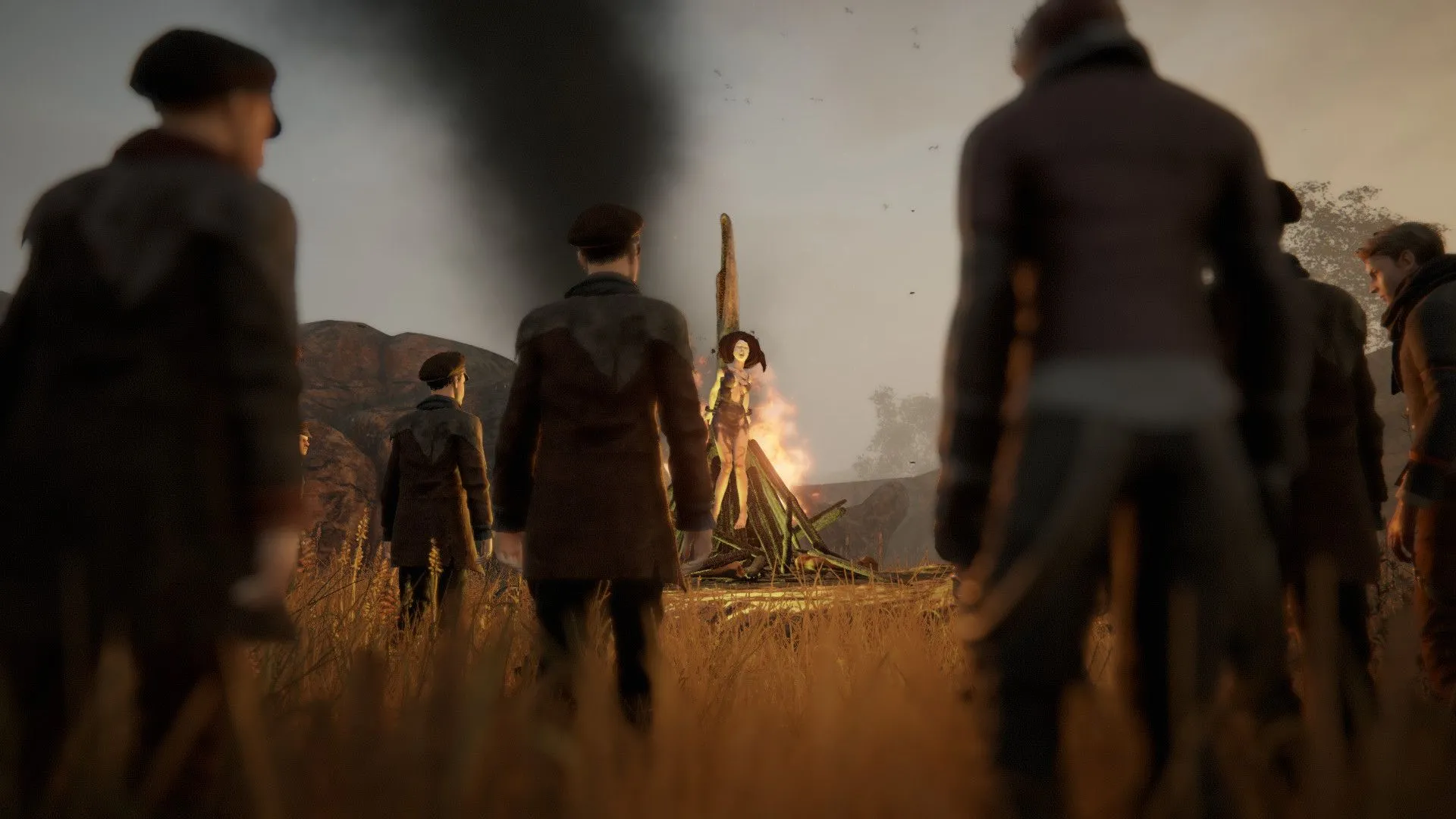 Nhân vật Haruspex trong game Pathologic 2 khám phá một con hẻm