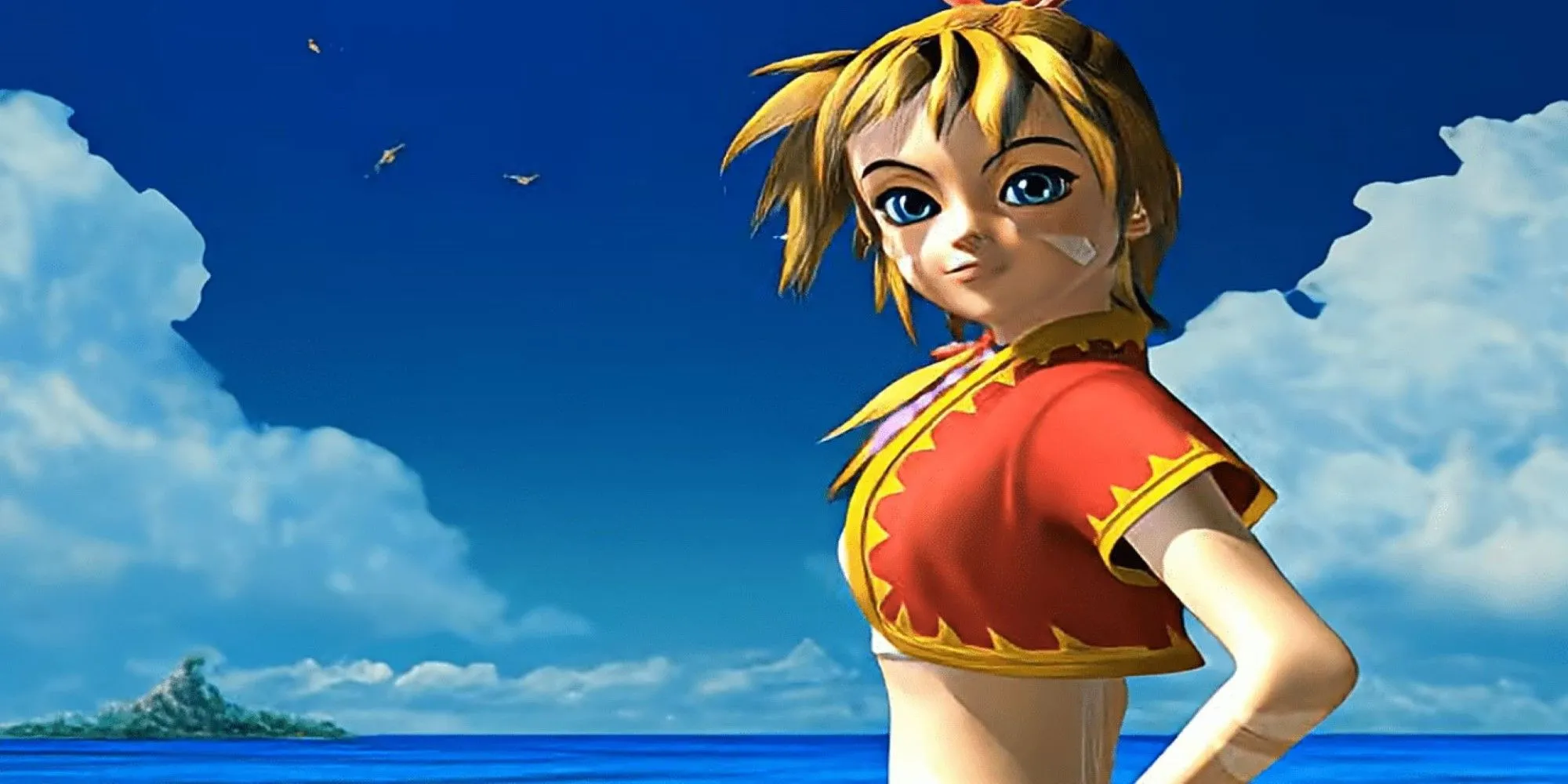 Nhân vật Kid từ game JRPG Chrono Cross