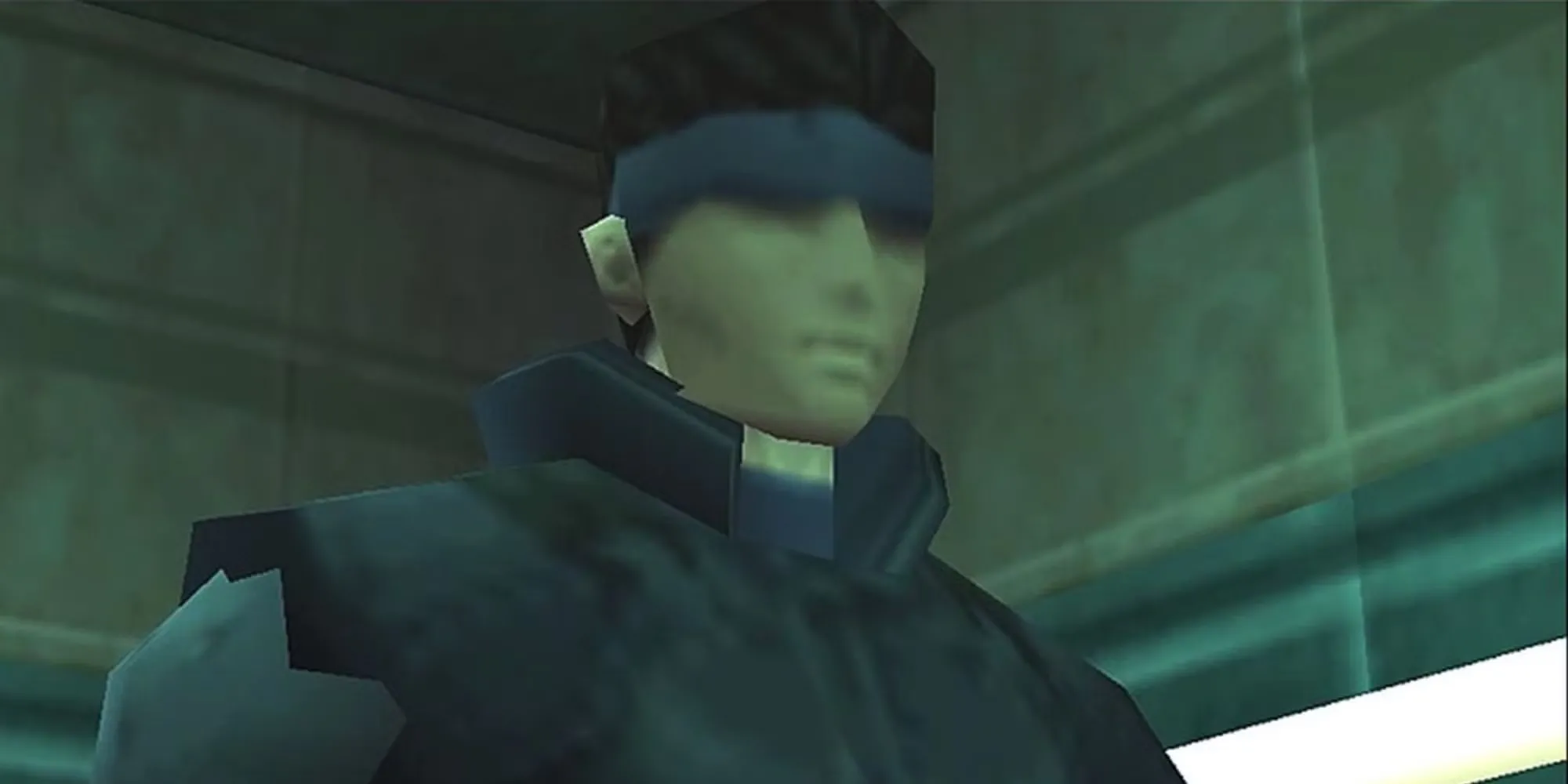 Nhân vật Solid Snake pixelated trong game Metal Gear Solid