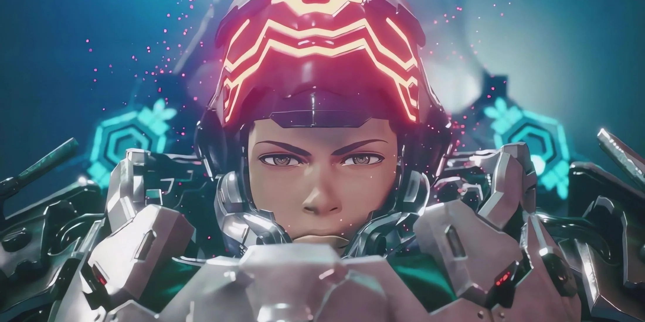 Phi công điều khiển mech Arsenal trong chiến trường Daemon X Machina Titanic Scion