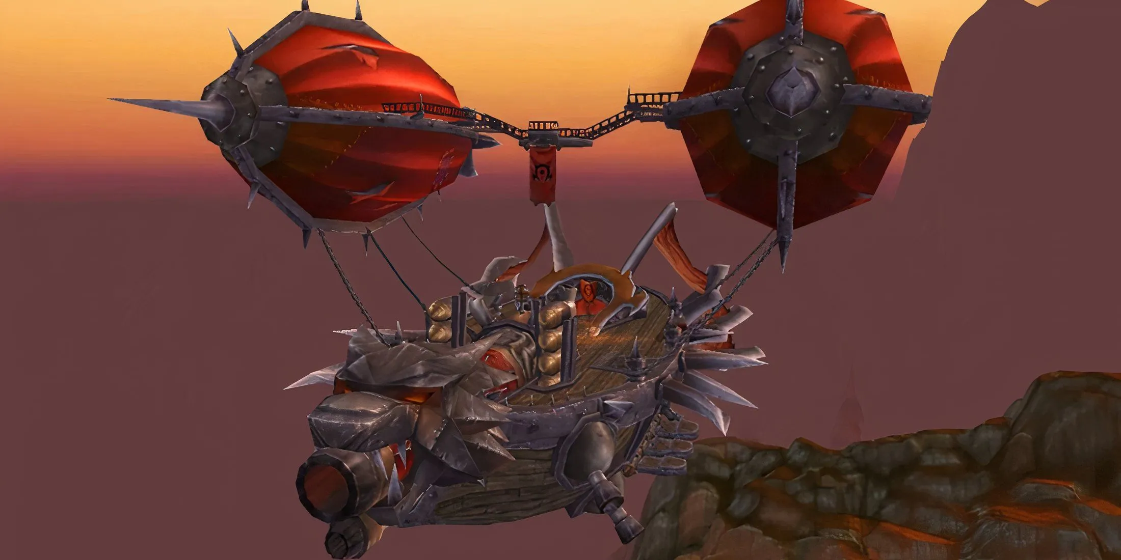 Phi thuyền Hellscream's Fist của phe Horde trong World of Warcraft Mists of Pandaria