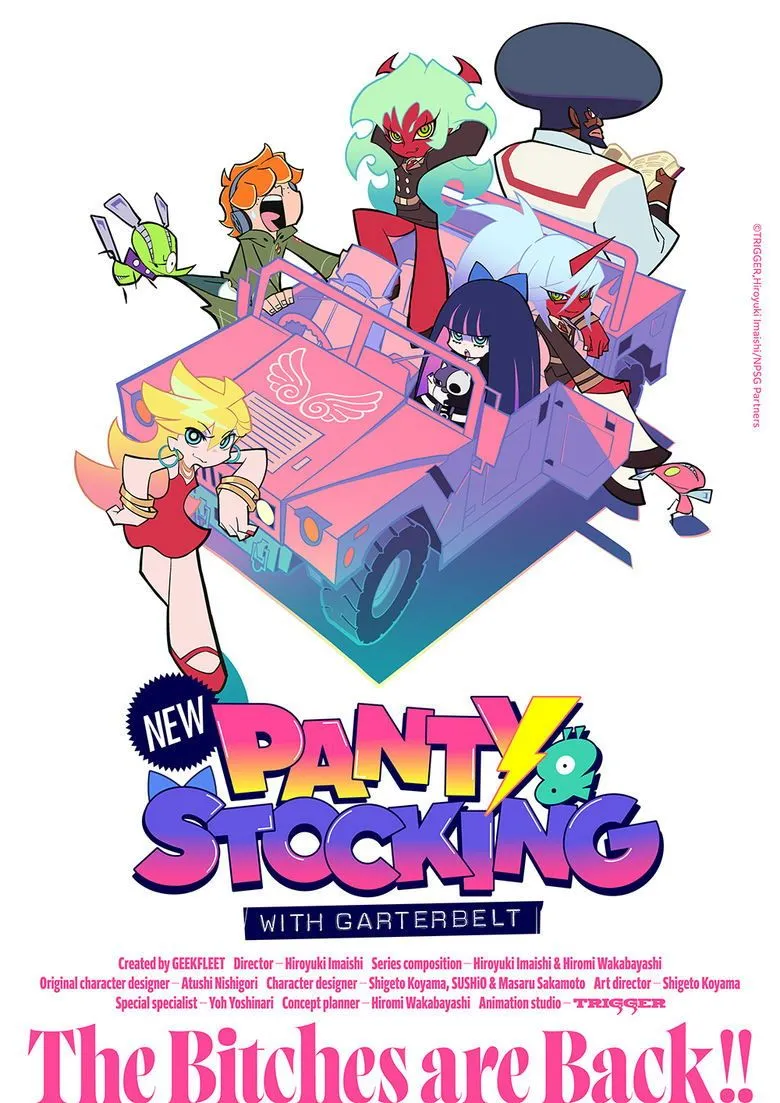 Poster của New Panty &amp; Stocking with Garterbelt với phong cách hoạt hình độc đáo