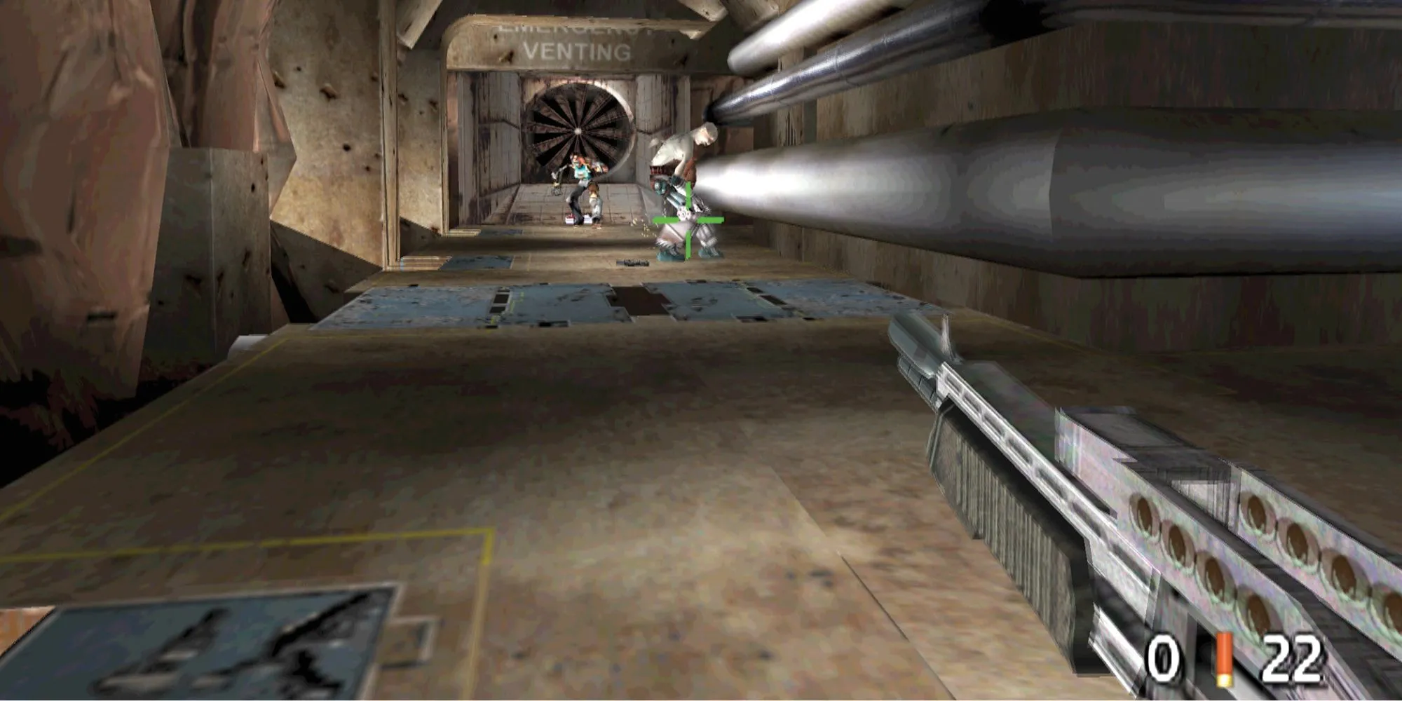 Screenshot gameplay của game bắn súng góc nhìn thứ nhất TimeSplitters trên PS2