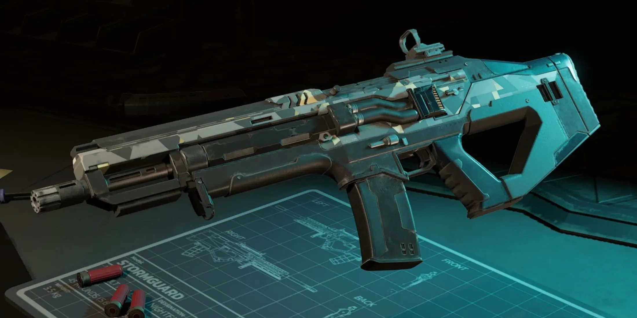 Súng trường tấn công Wraith tùy chỉnh trong Killing Floor 3 với họa tiết độc đáo