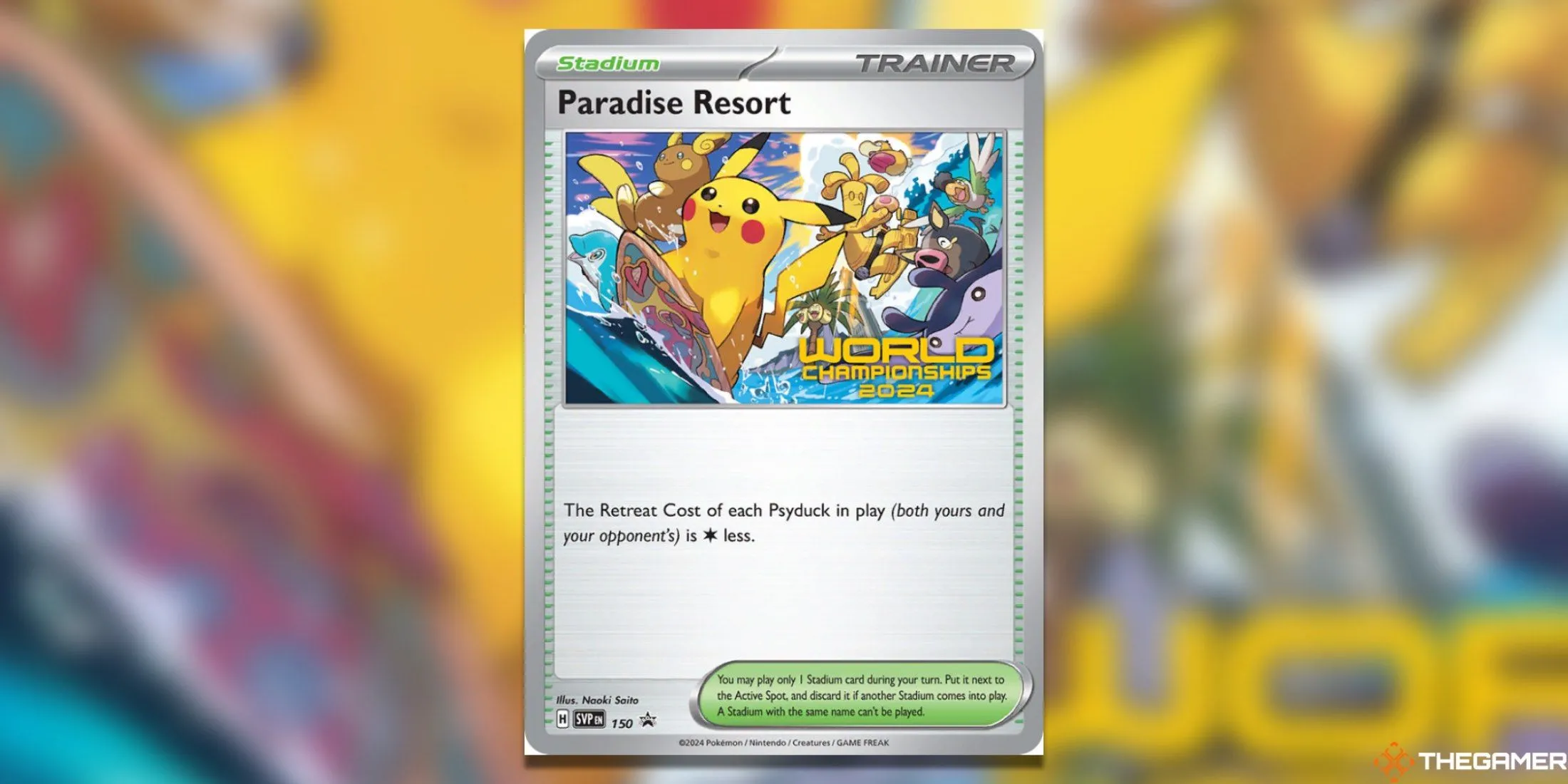 Thẻ bài promo Paradise Resort 150 World Championships 2024 (SV Promo) phiên bản dành cho đối thủ