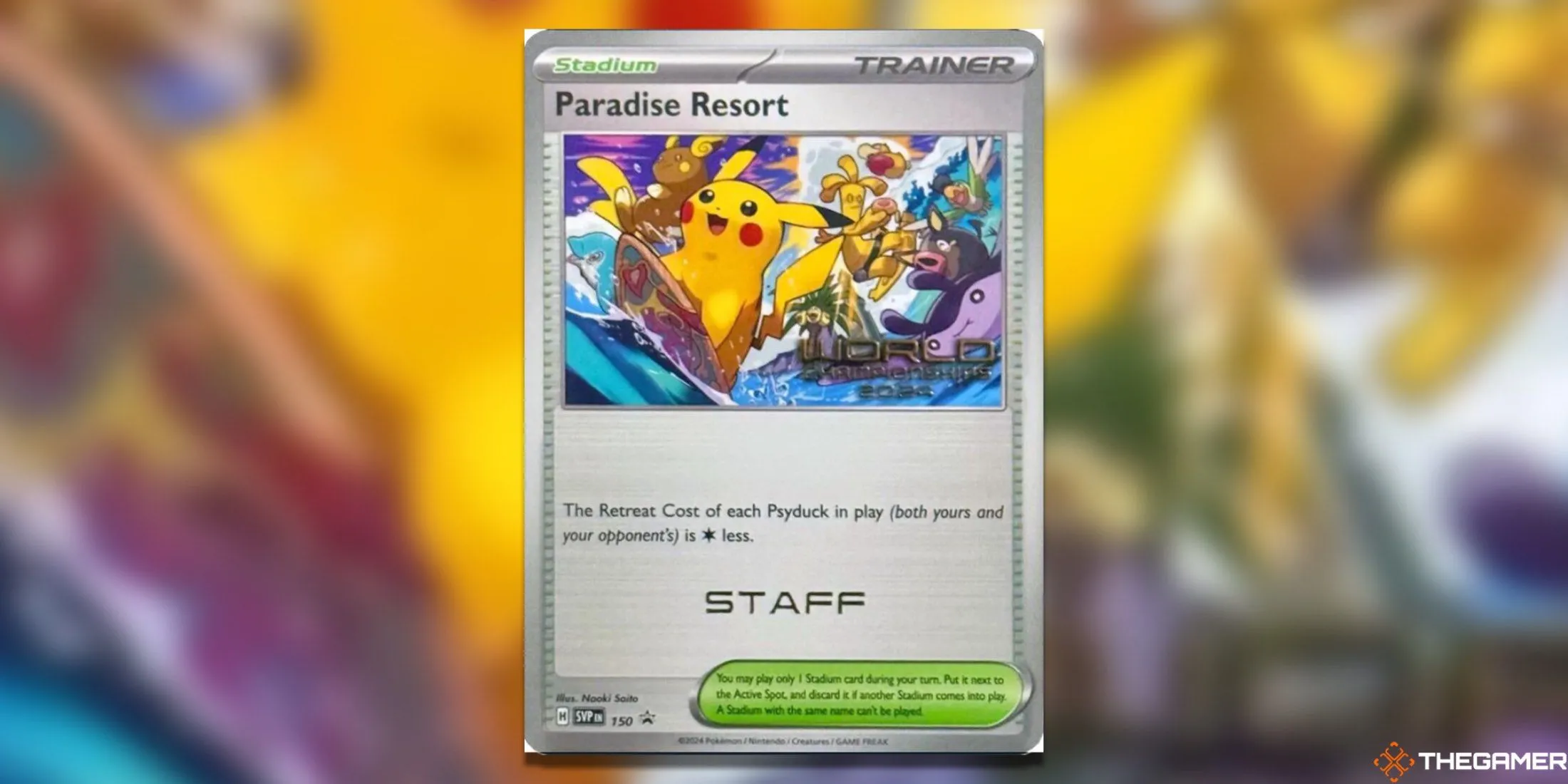 Thẻ bài promo Paradise Resort 150 World Championships 2024 (SV Staff Promo) dành cho nhân viên