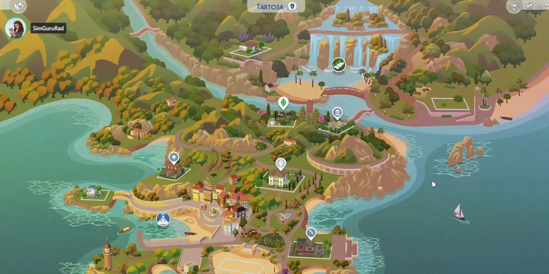 Thế giới Tartosa lãng mạn, hoàn hảo cho đám cưới và tuần trăng mật trong The Sims 4